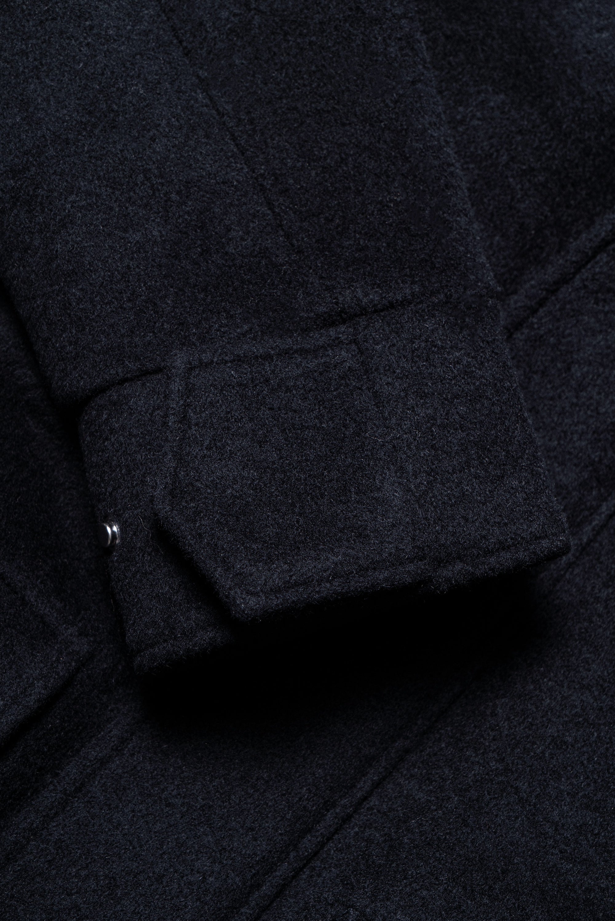 Navy Wool Cashmere Parka #268