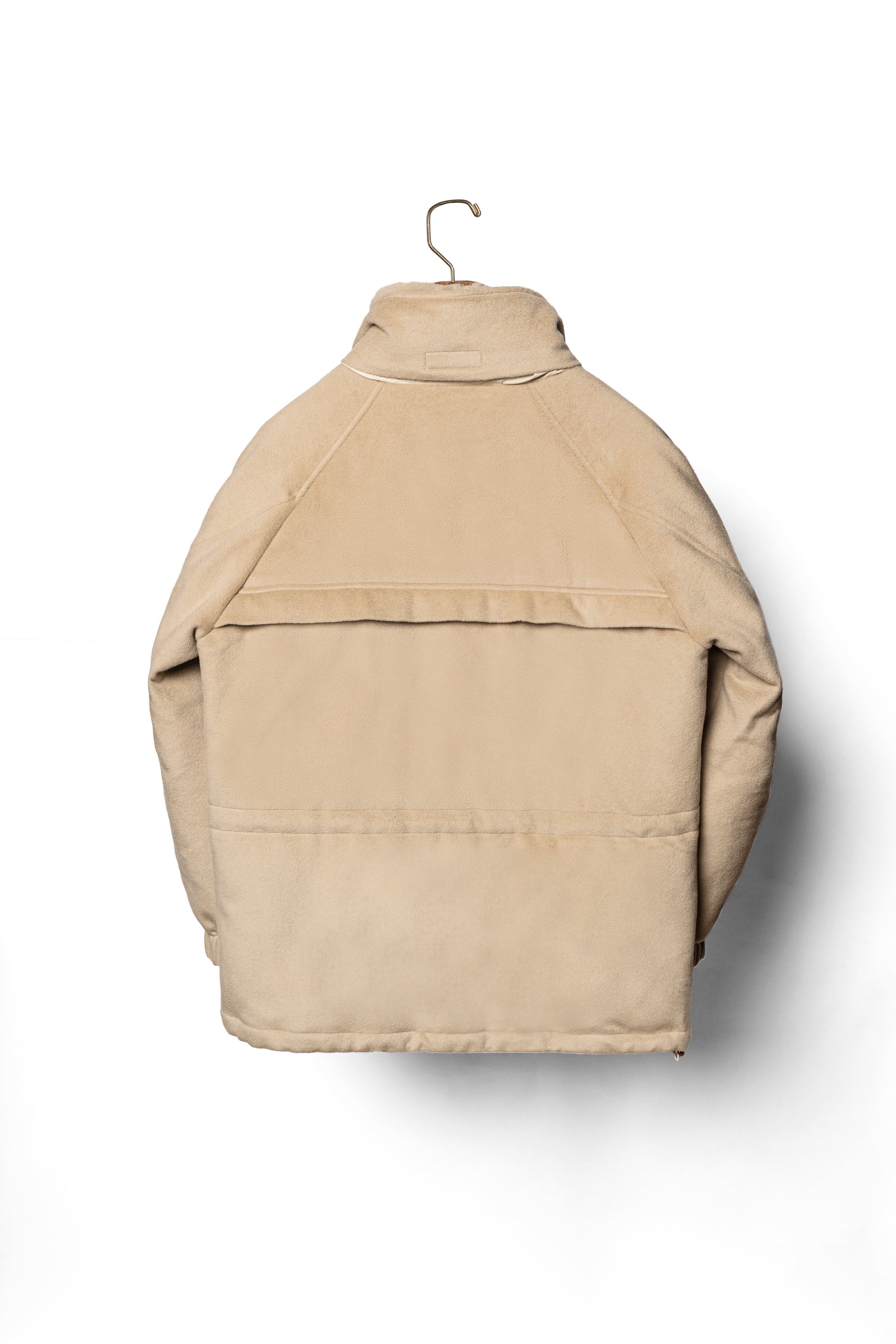 Almond Wool Cashmere Down Ski Jacket #267