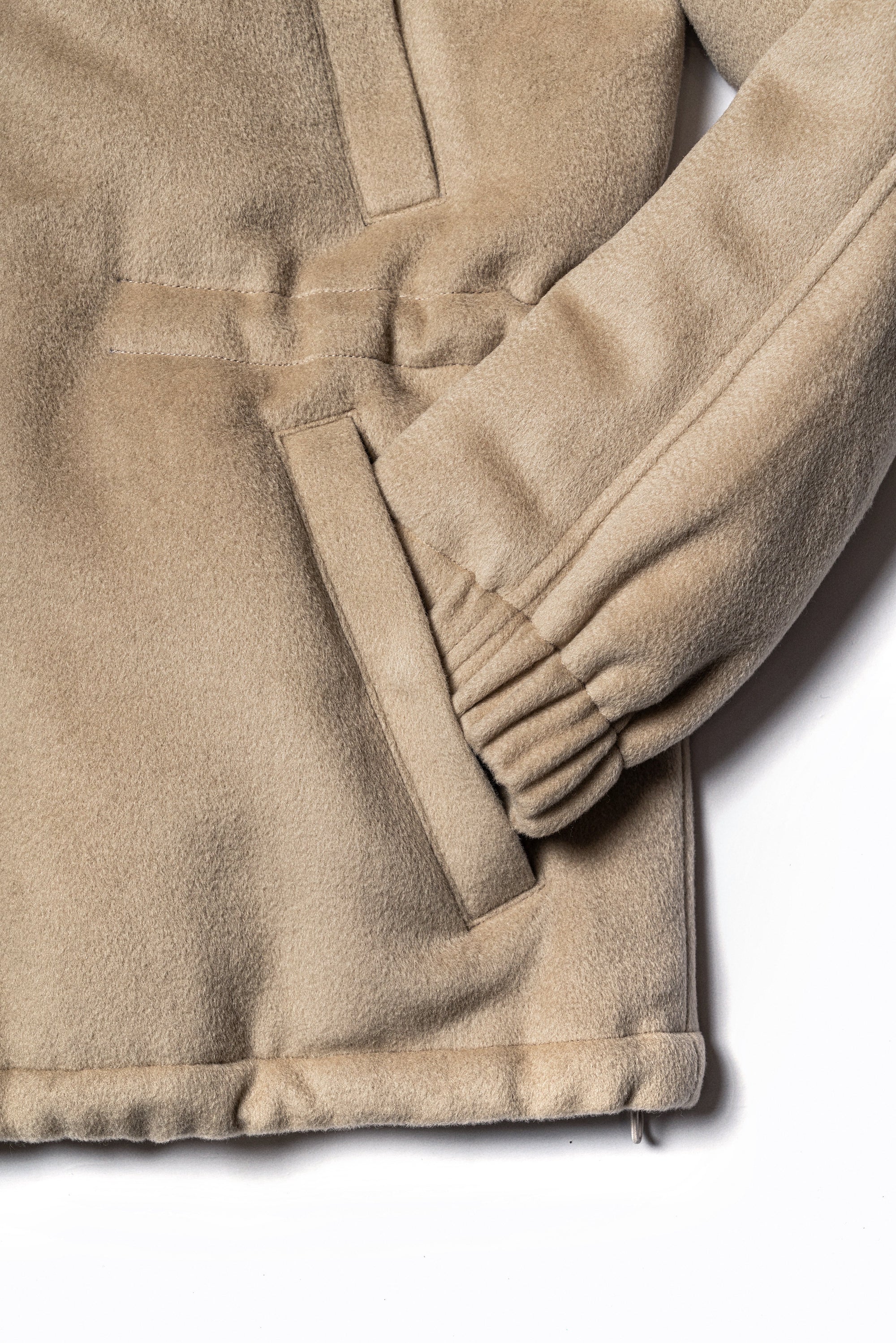 Almond Wool Cashmere Down Ski Jacket #267