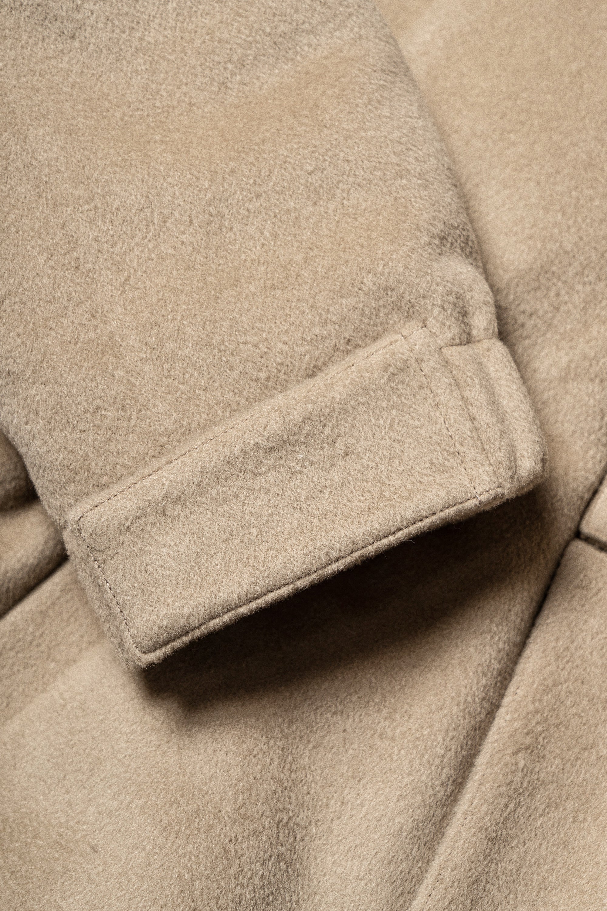 Almond Wool Cashmere Down Ski Jacket #267