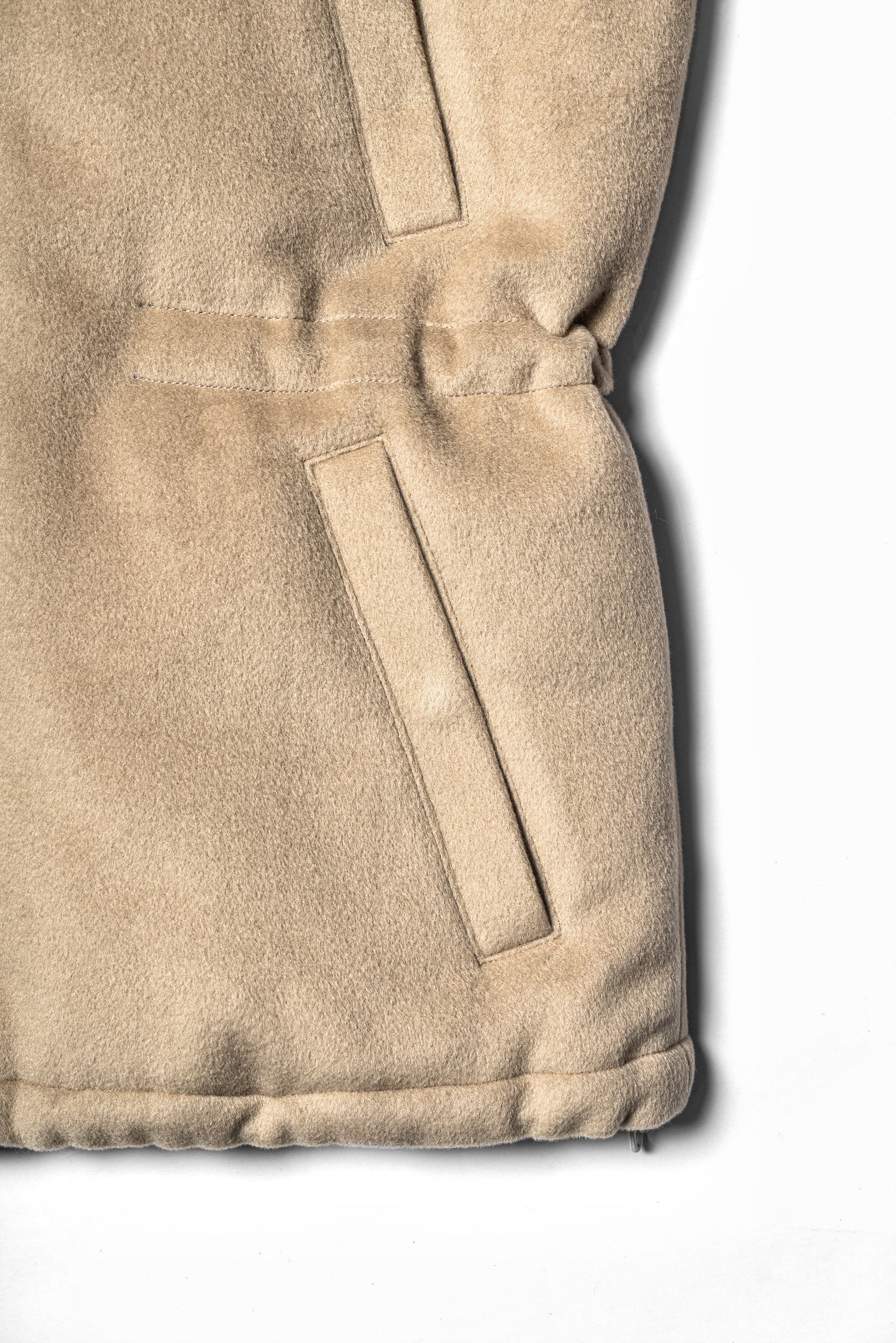 Almond Wool Cashmere Down Ski Jacket #267