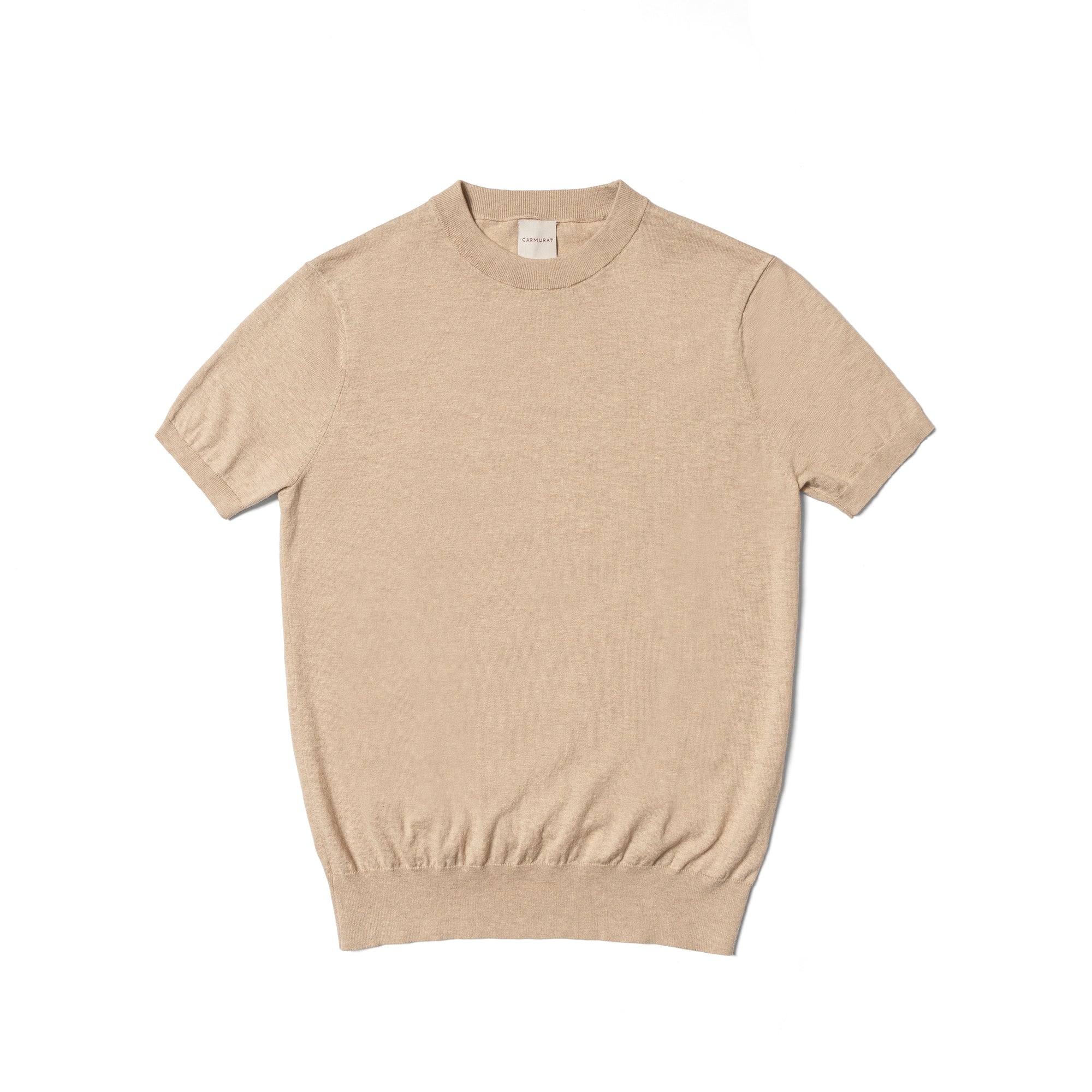 Camel / Grey / Navy Cotton Hemp Crew Neck