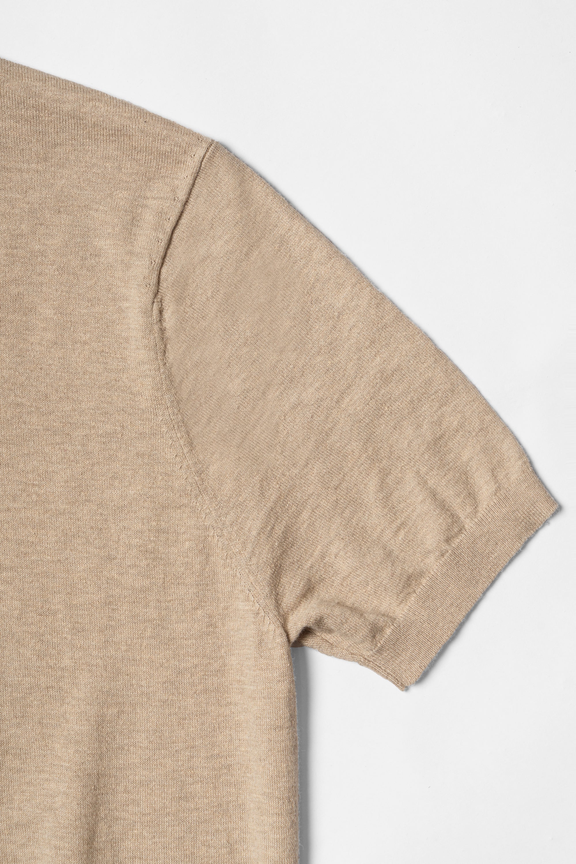 Camel / Grey / Navy Cotton Hemp Crew Neck