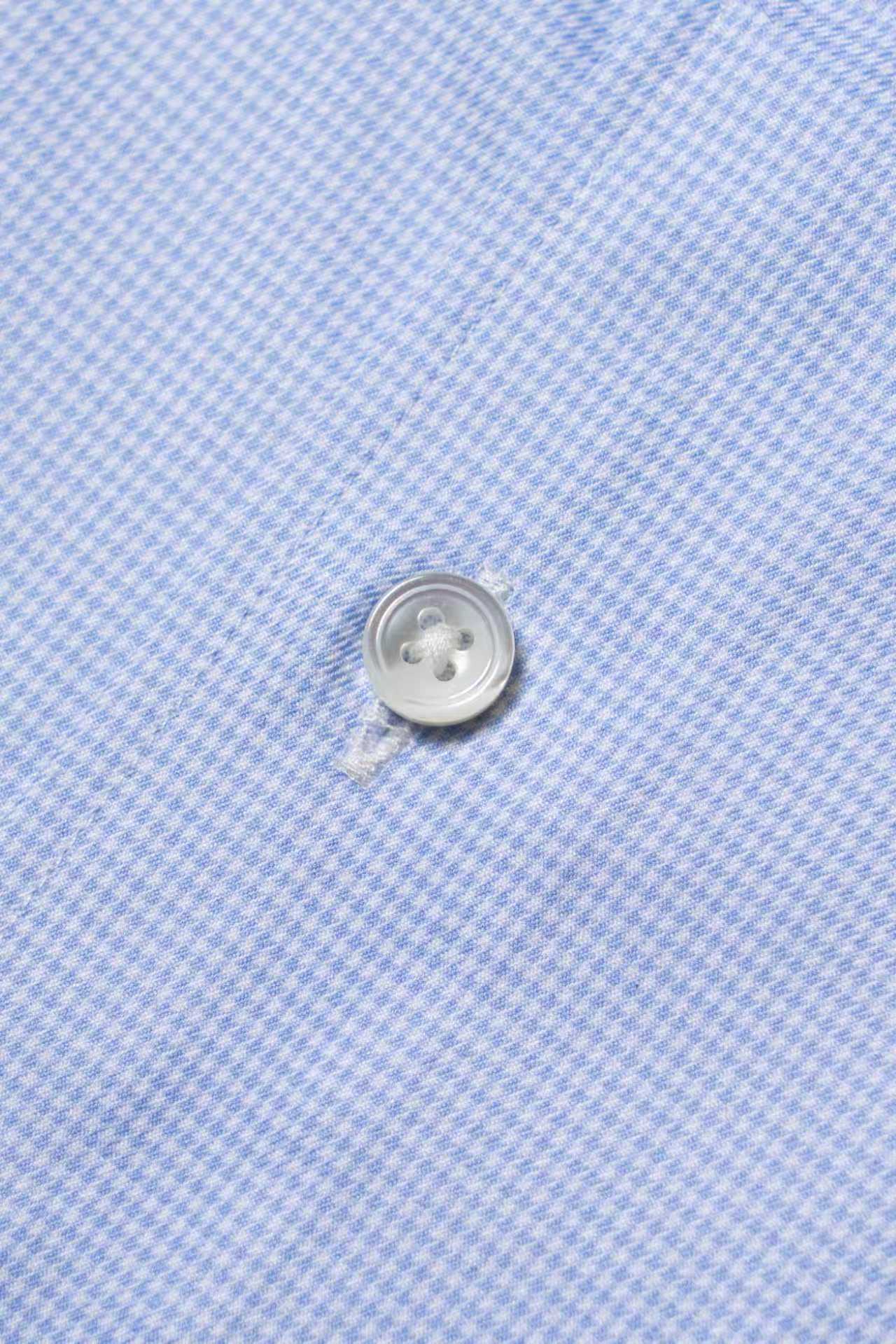 Classic Houndstooth/Stripe Cotton Shirt