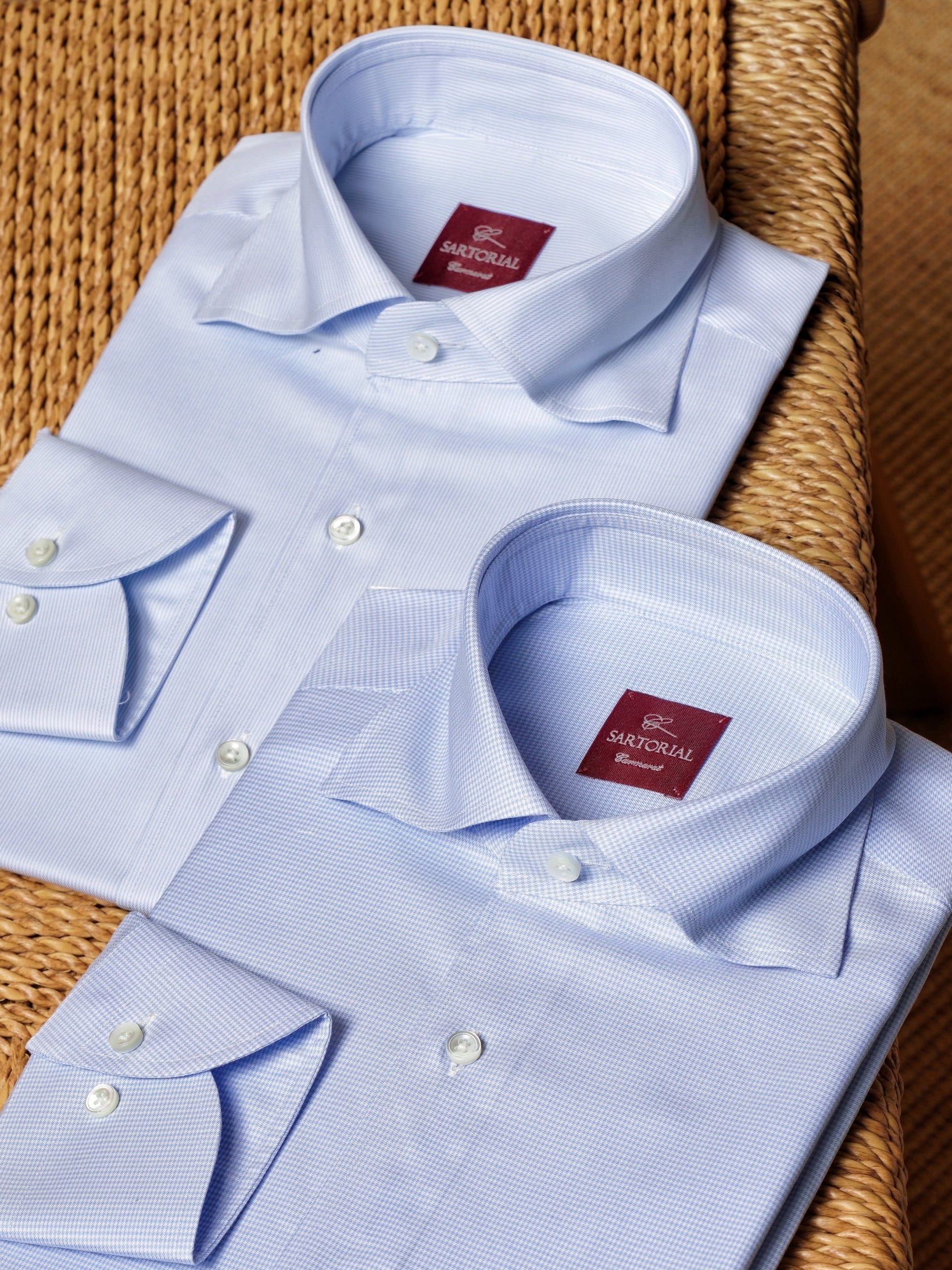 Classic Houndstooth/Stripe Cotton Shirt