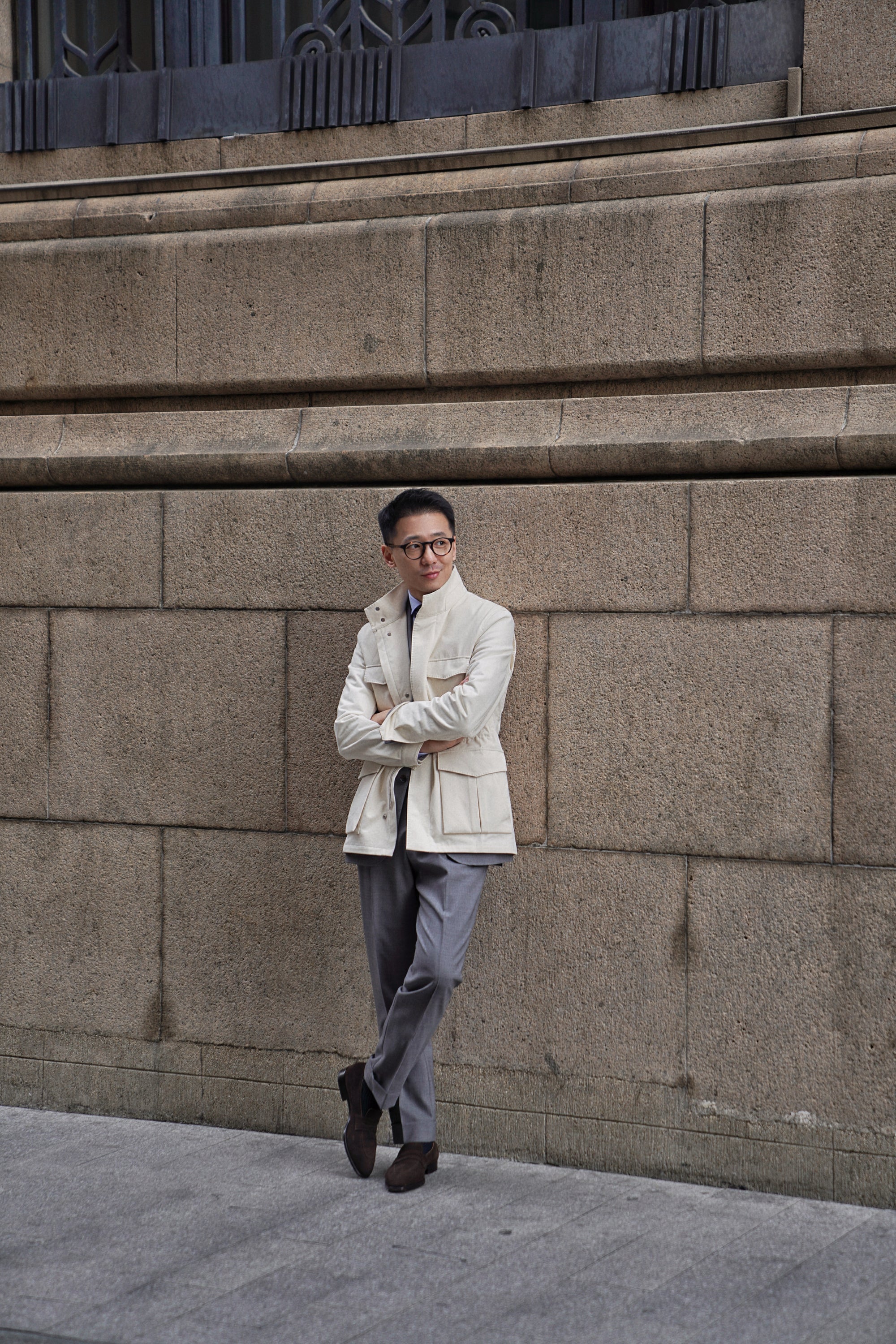 Ivory Cotton M65 Jacket #274