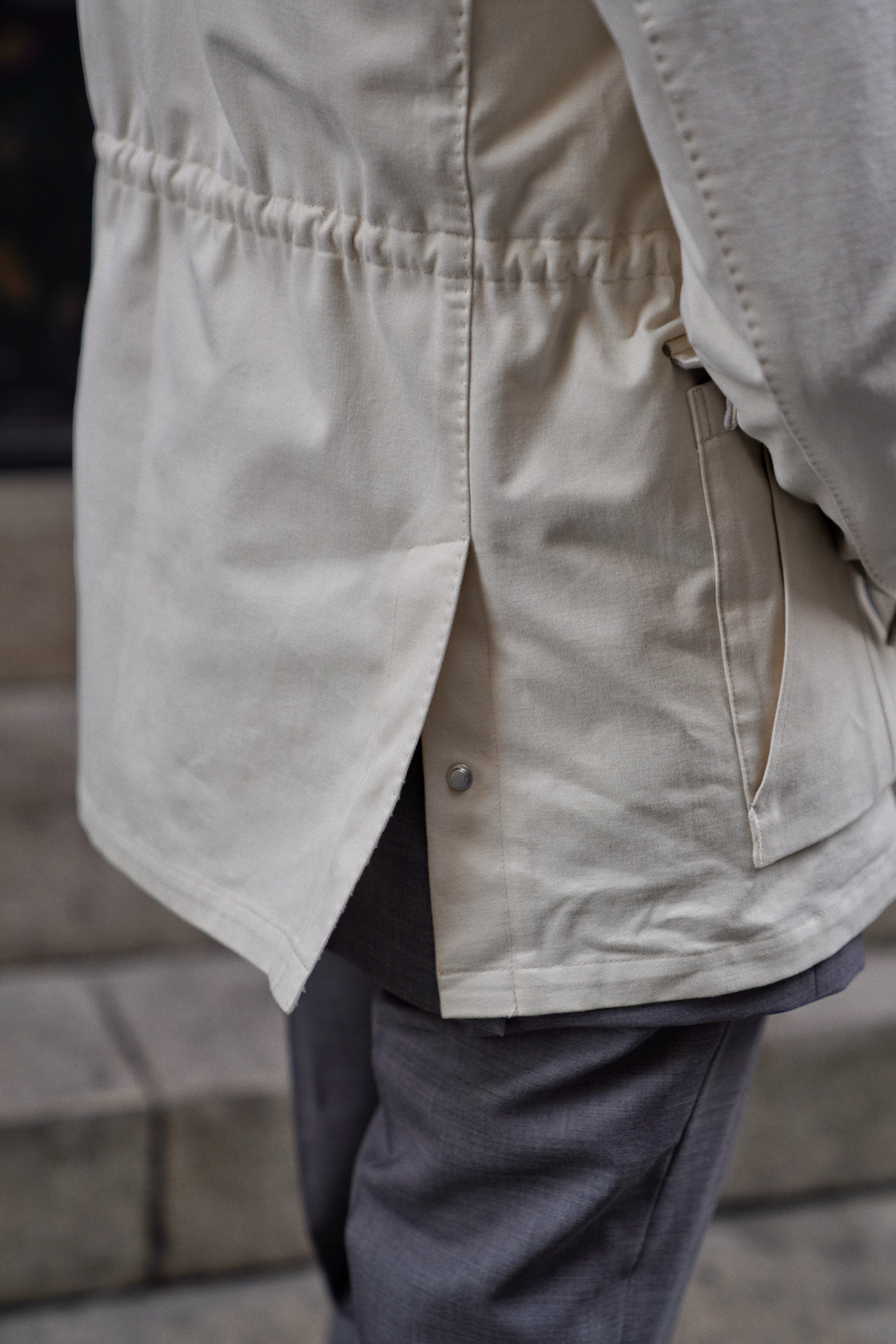 Ivory Cotton M65 Jacket #274