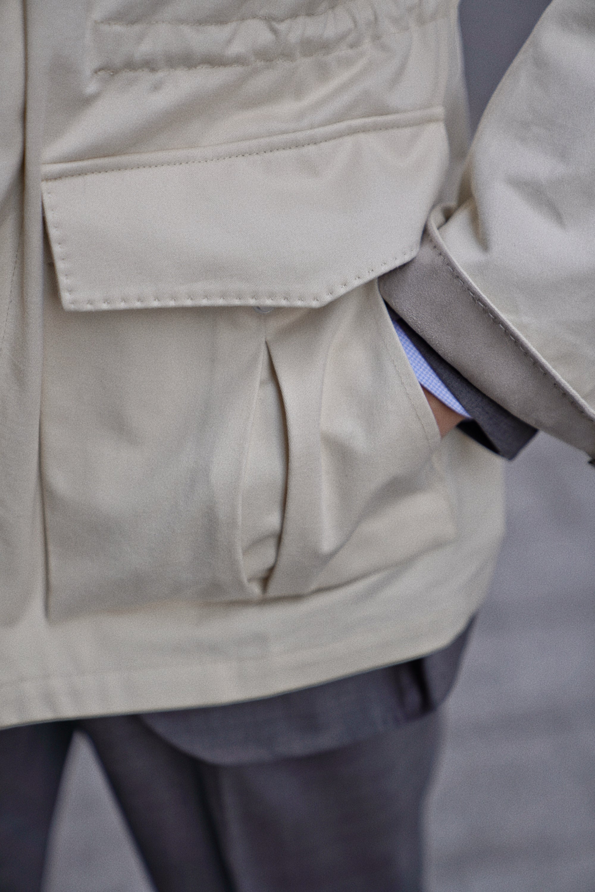 Ivory Cotton M65 Jacket #274