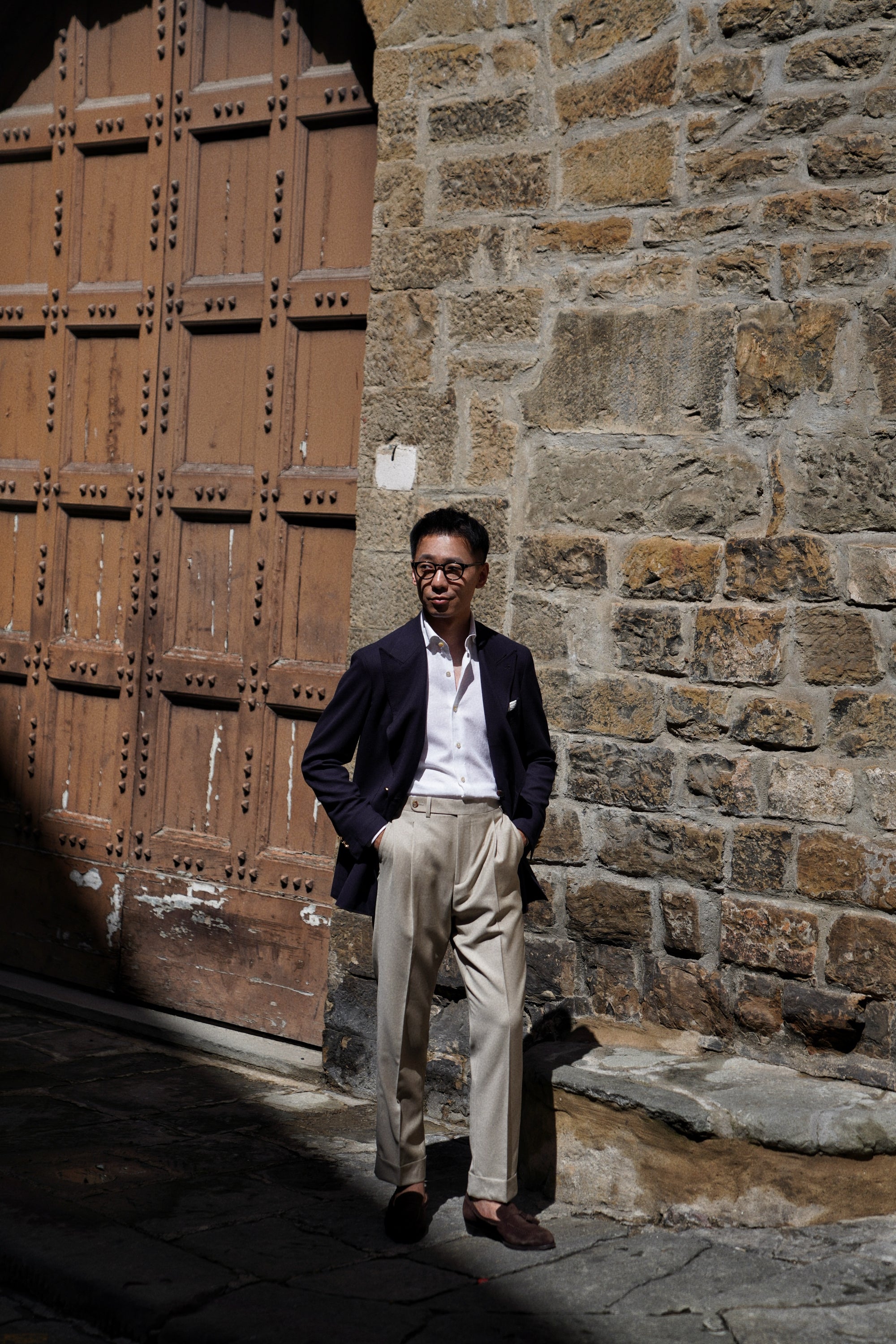Khaki Wool Trousers #630