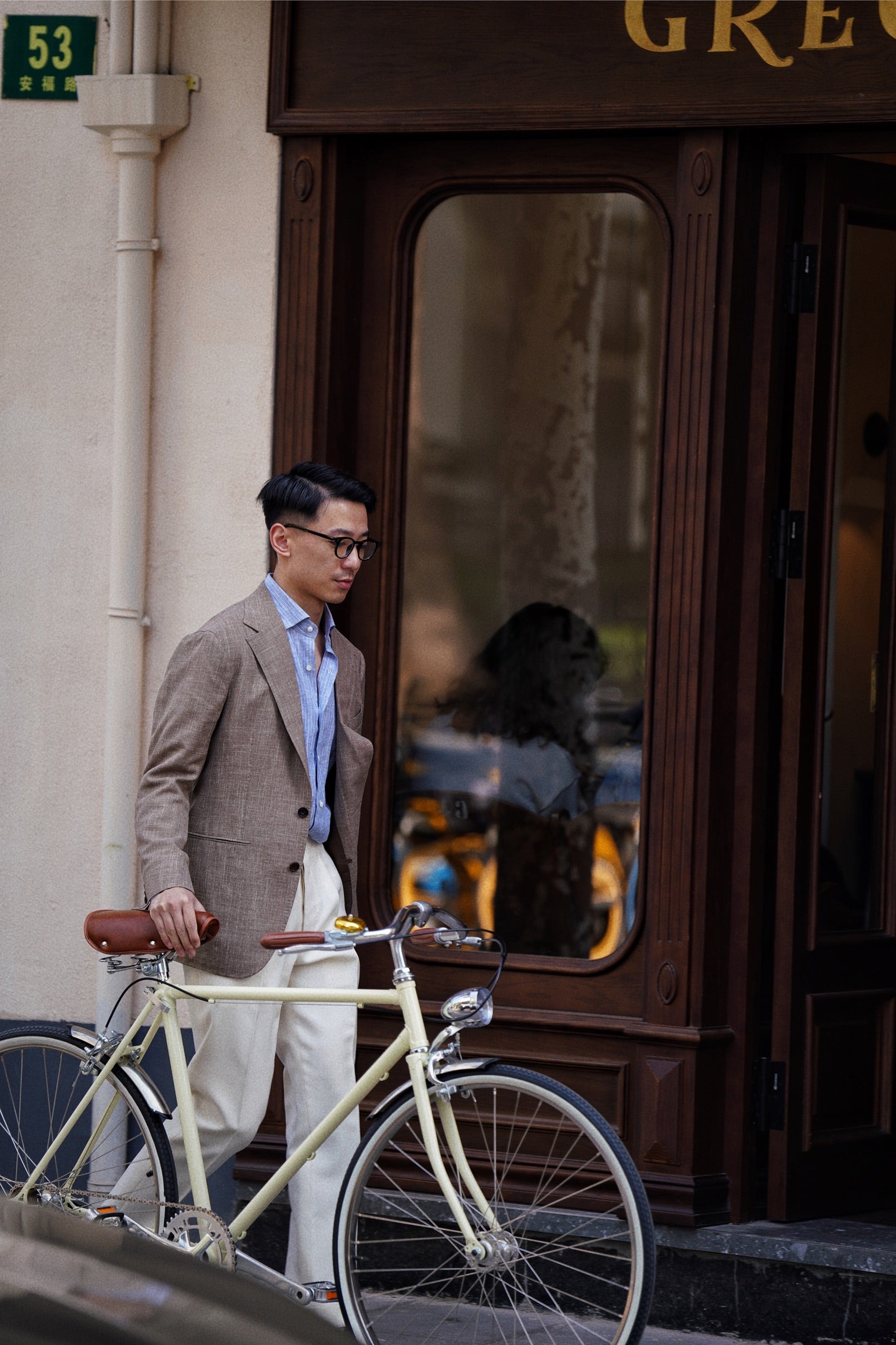 MTO Mocha Silk Linen Wool Jacket