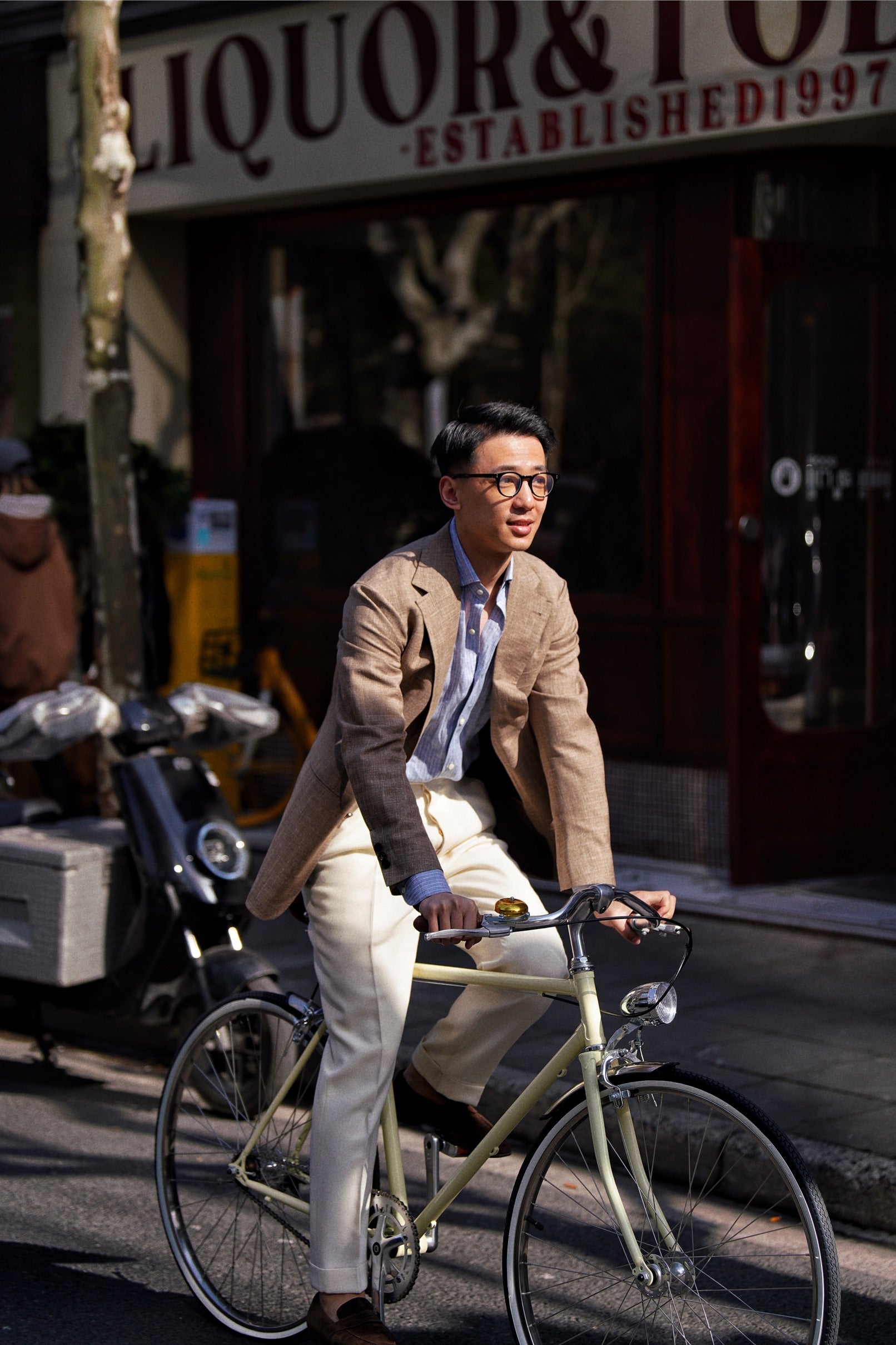 MTO Mocha Silk Linen Wool Jacket