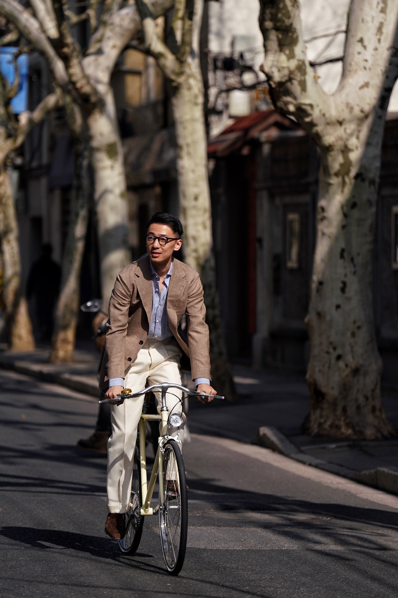 MTO Mocha Silk Linen Wool Jacket