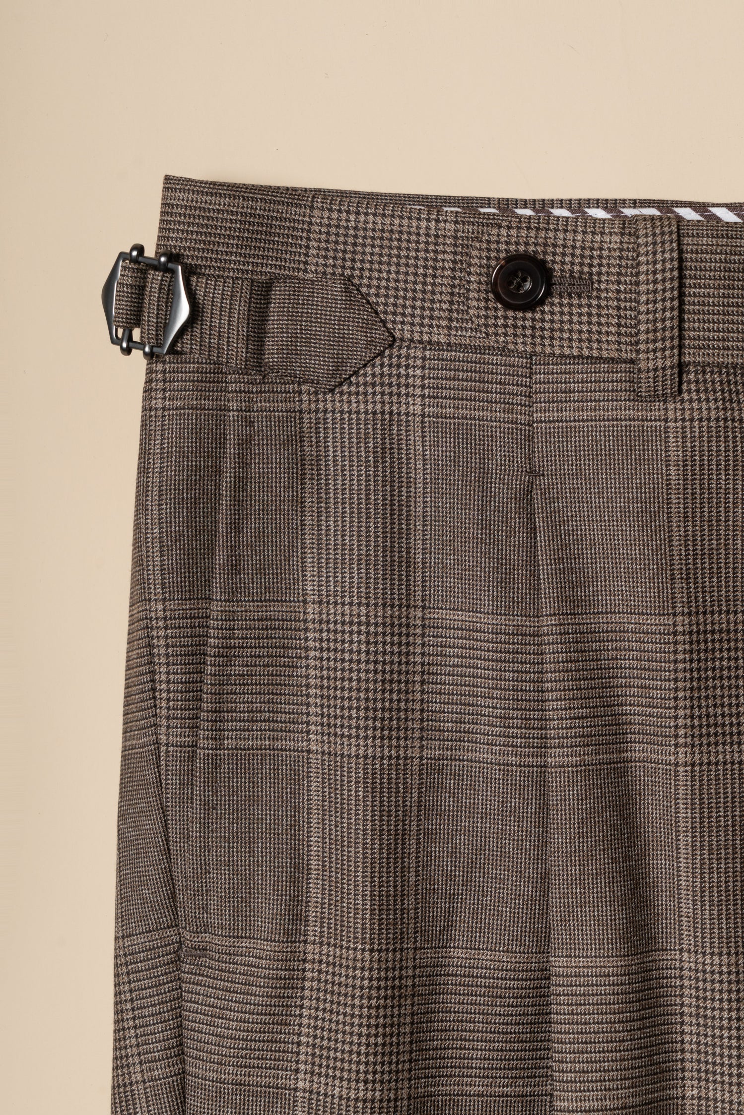 MTO Mocha Glen Check 17 Micron 130s Suit #421