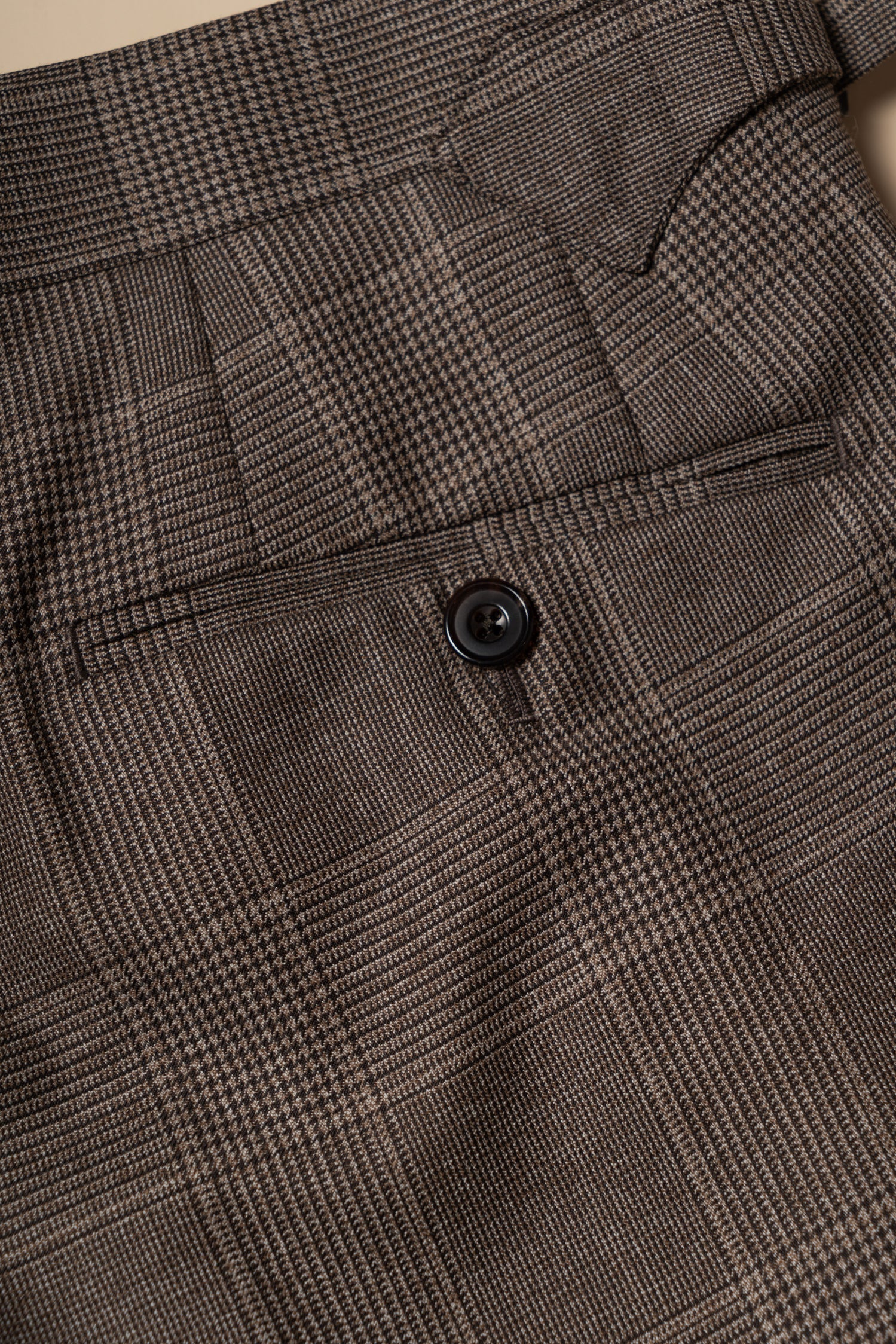 MTO Mocha Glen Check 17 Micron 130s Suit #421
