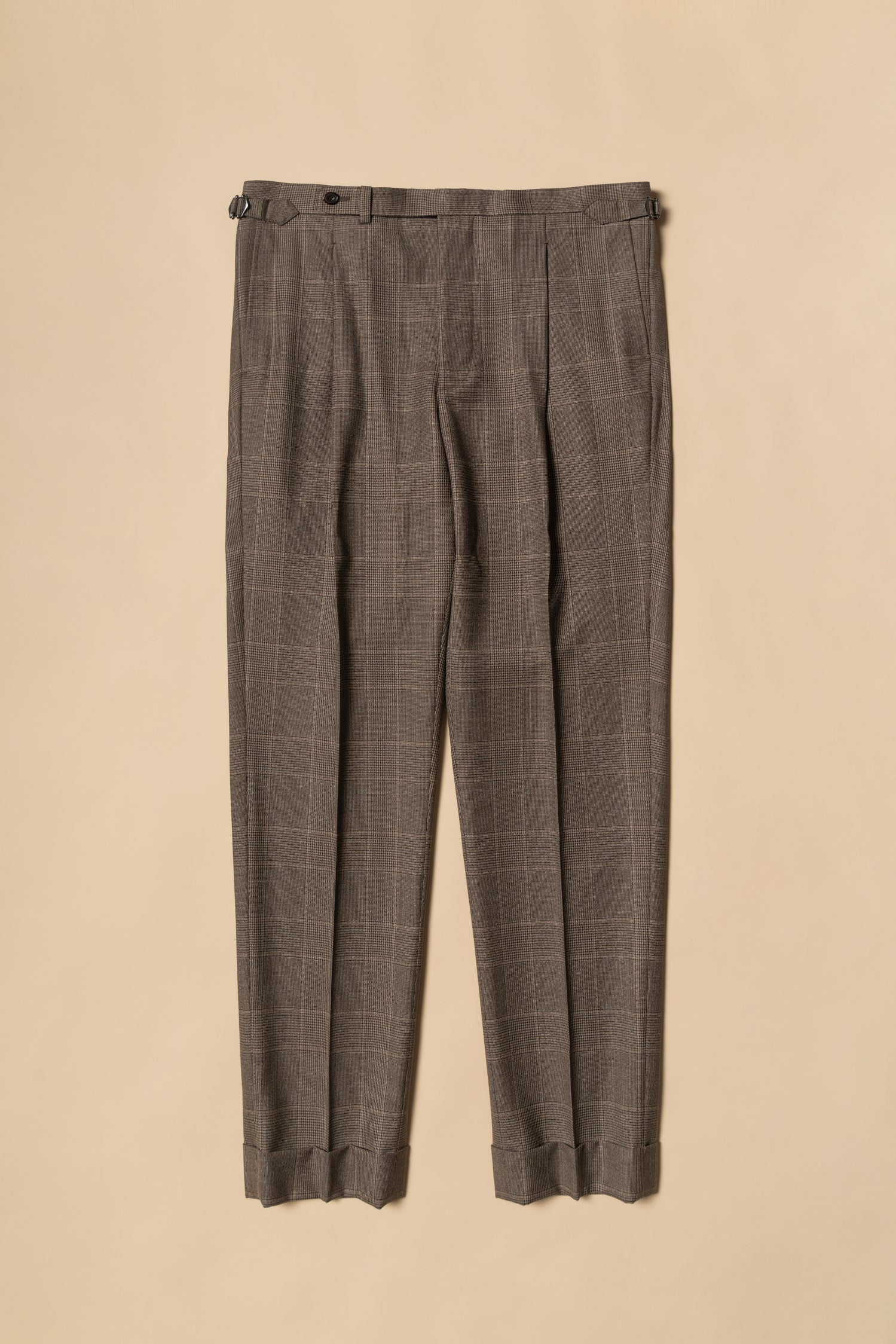 MTO Mocha Glen Check 17 Micron 130s Suit #421