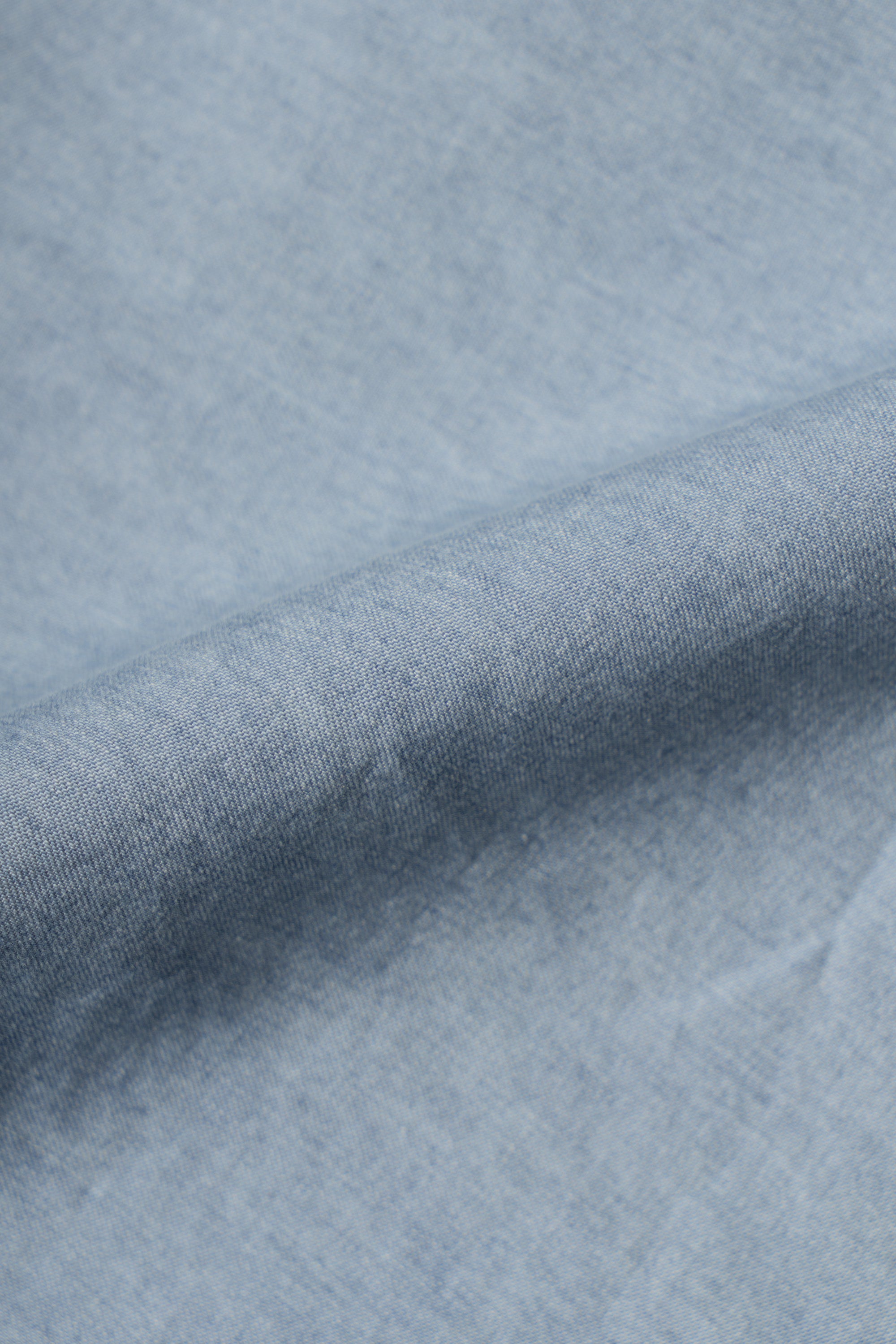 Bleach Washed Button Down Denim Shirt