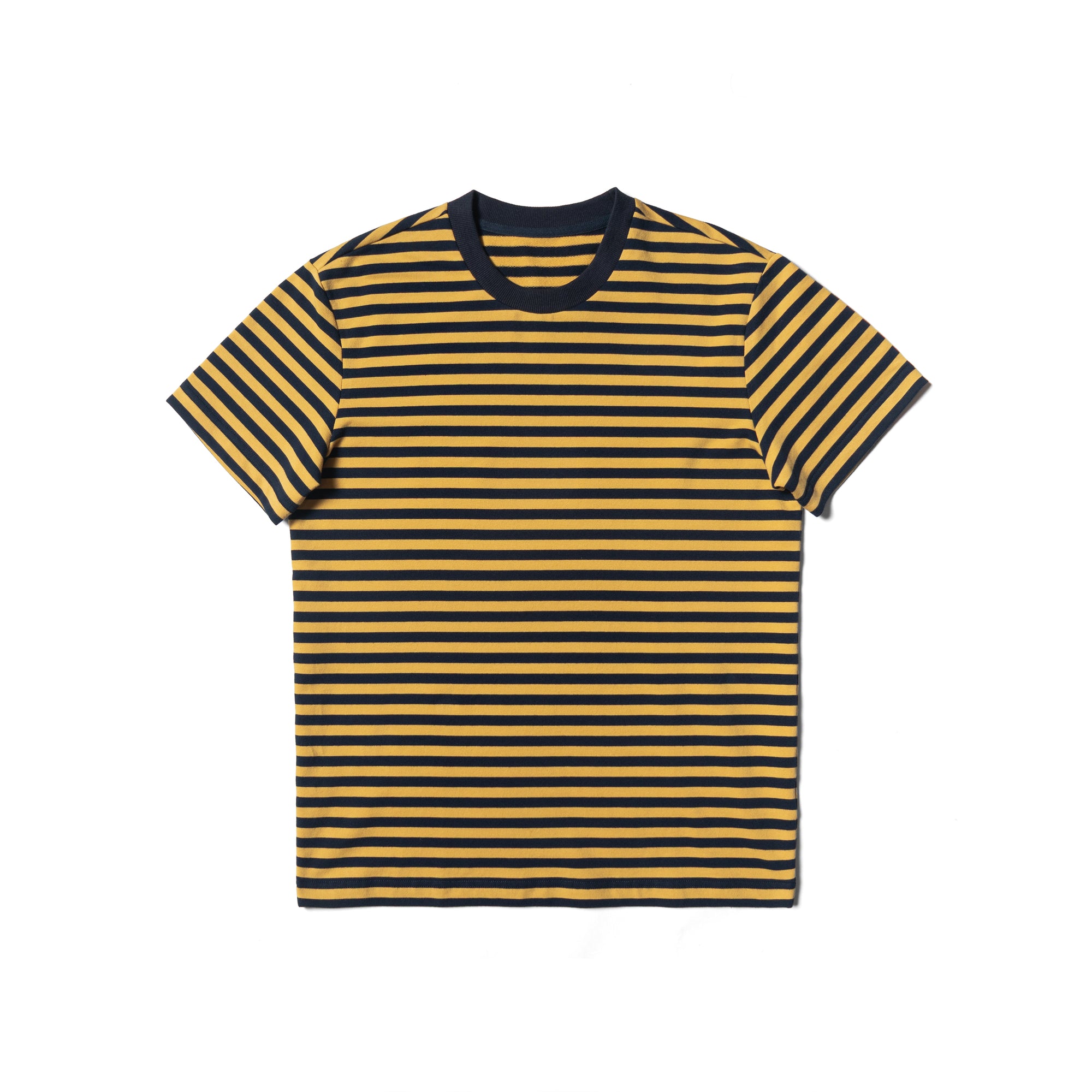 “Final Week” Short Sleeve Narrow Stripe Breton Top