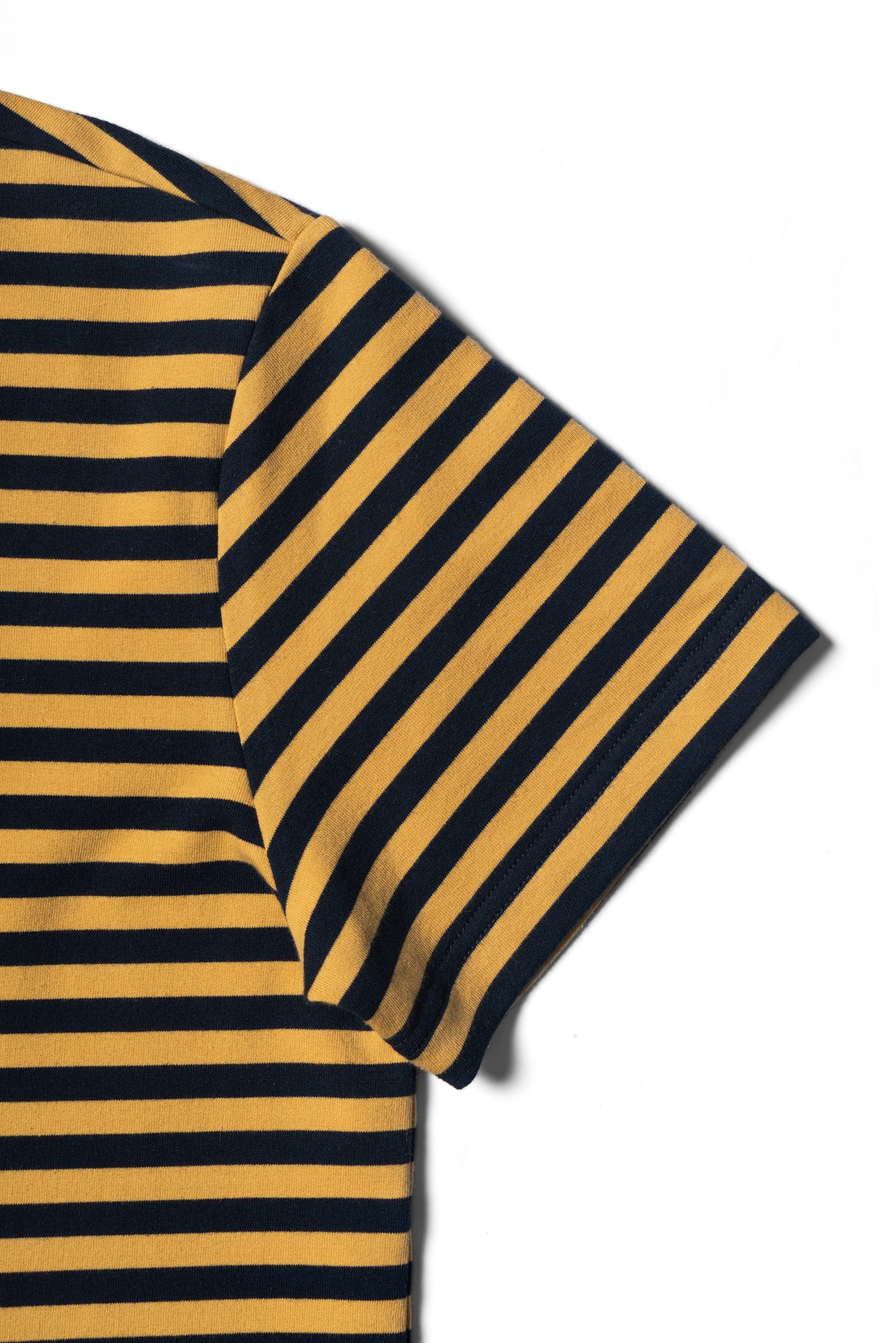 “Final Week” Short Sleeve Narrow Stripe Breton Top