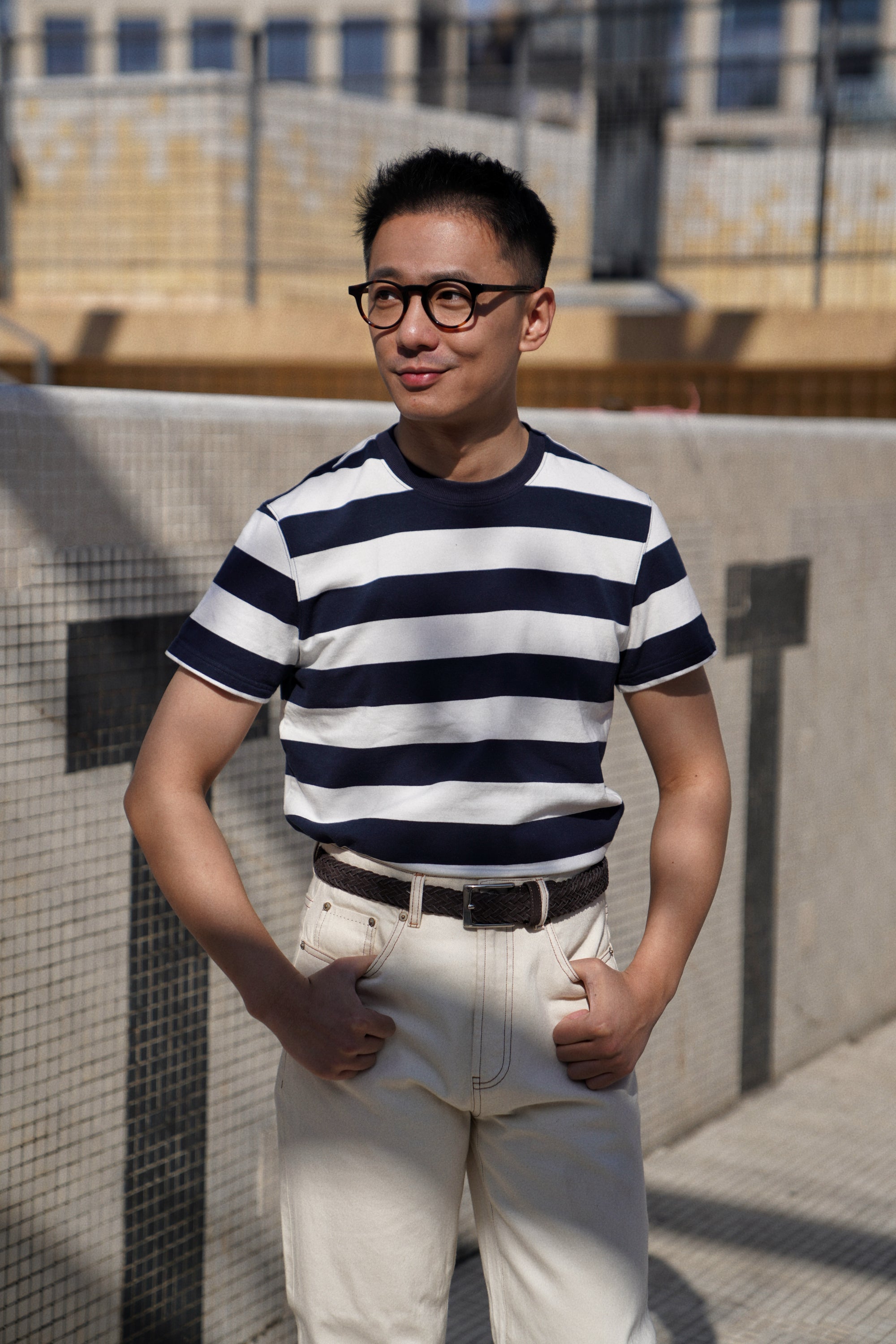 “Final Week” Short Sleeve Breton Top