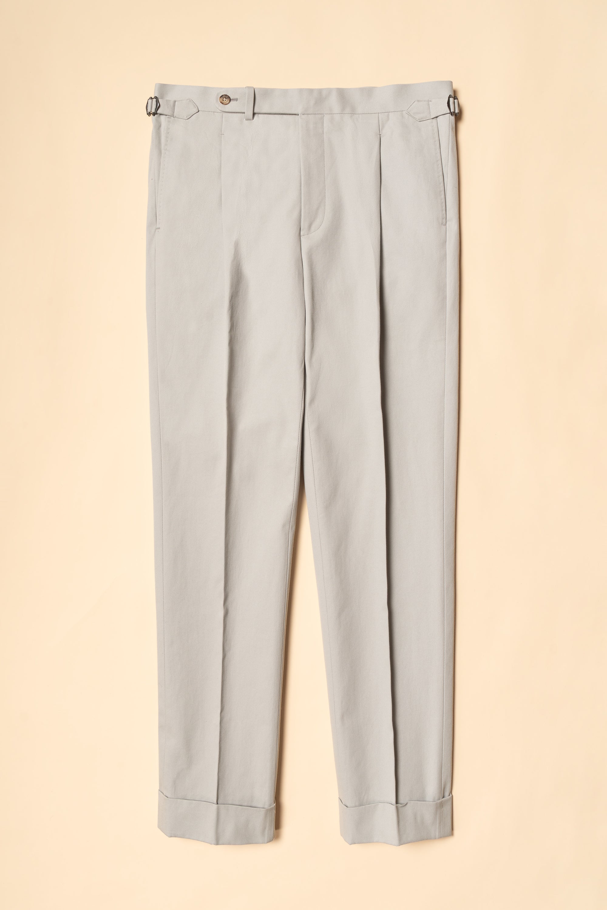 MTO Stone Grey Cotton Gabardine Suit
