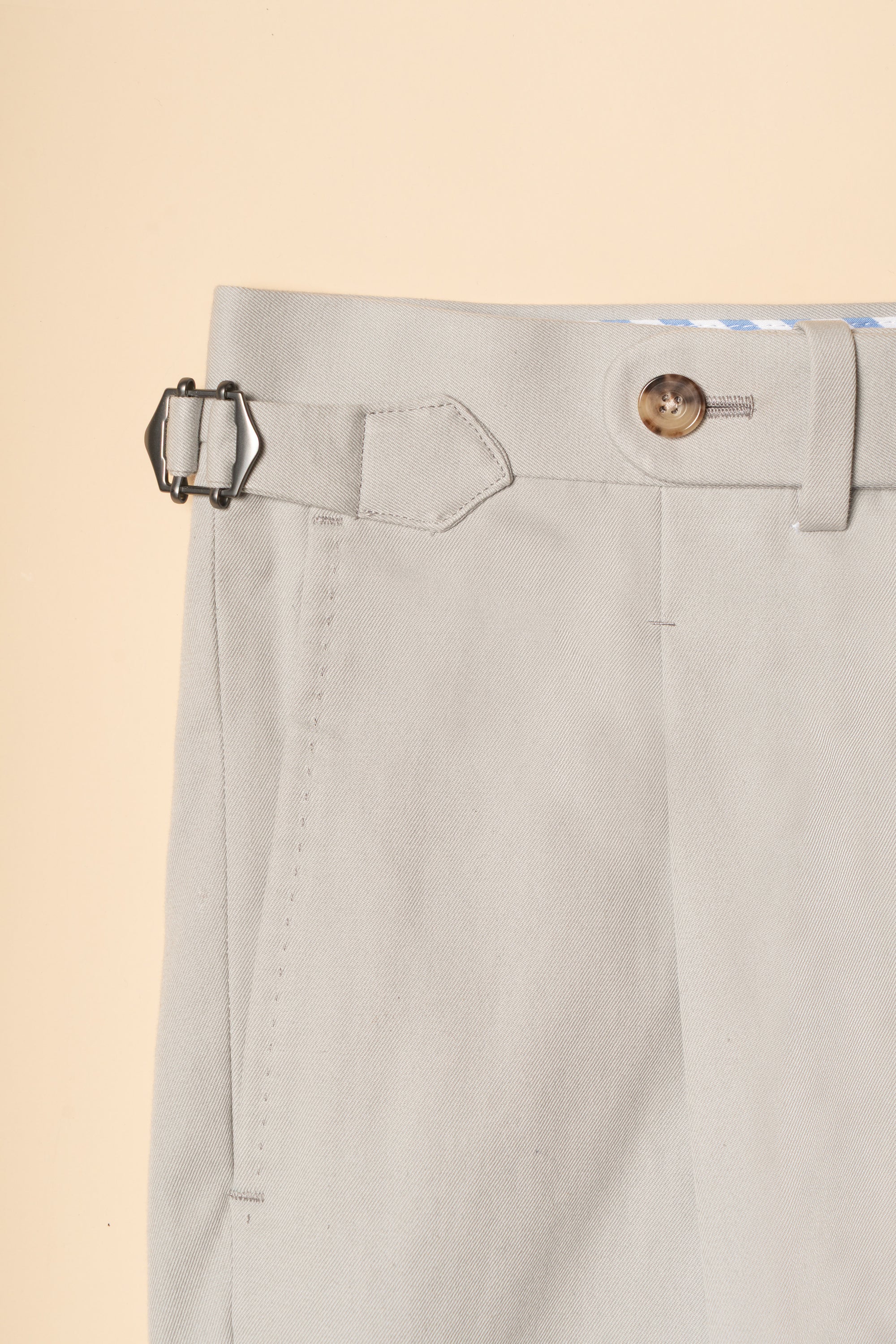MTO Stone Grey Cotton Gabardine Suit