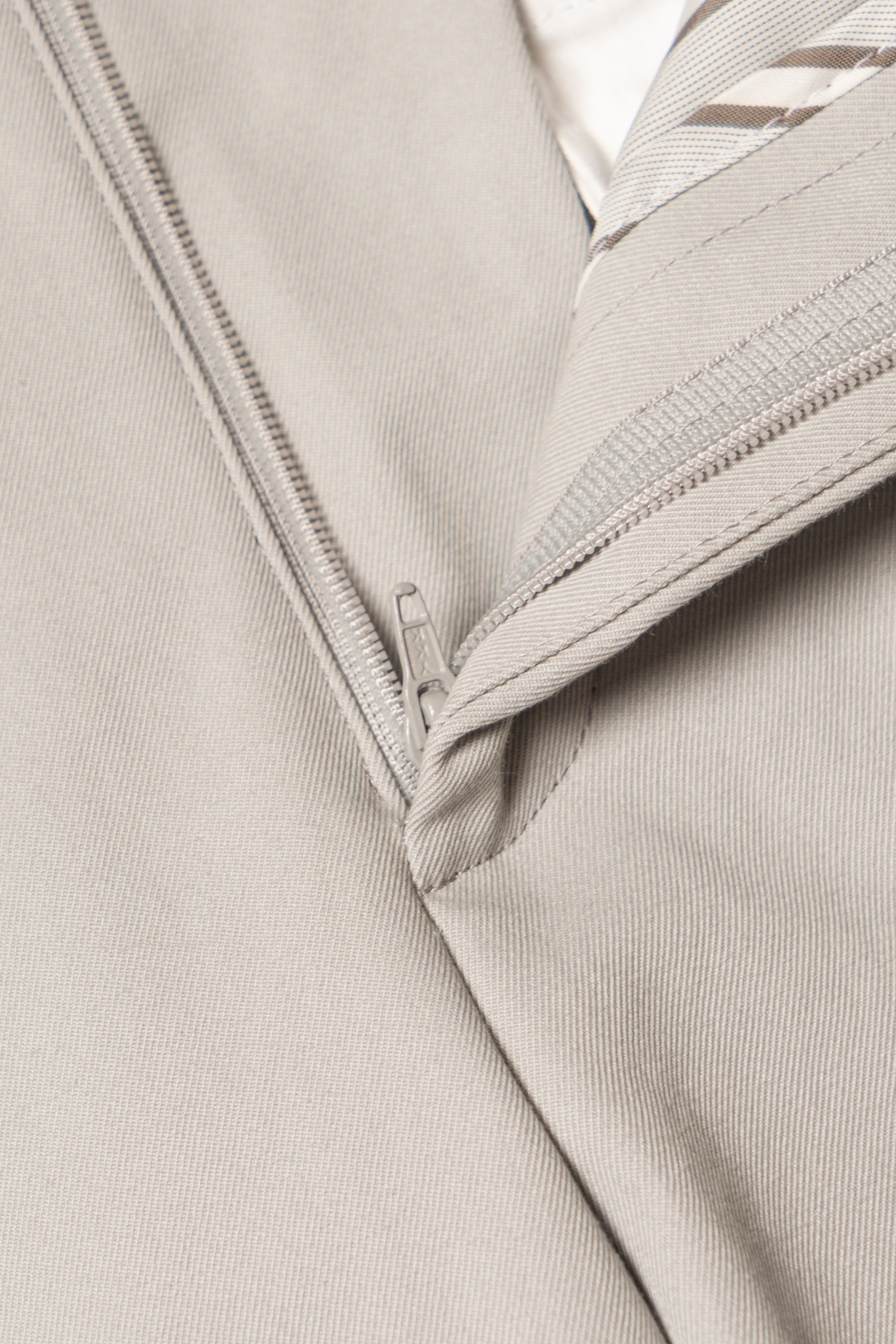 MTO Stone Grey Cotton Gabardine Suit