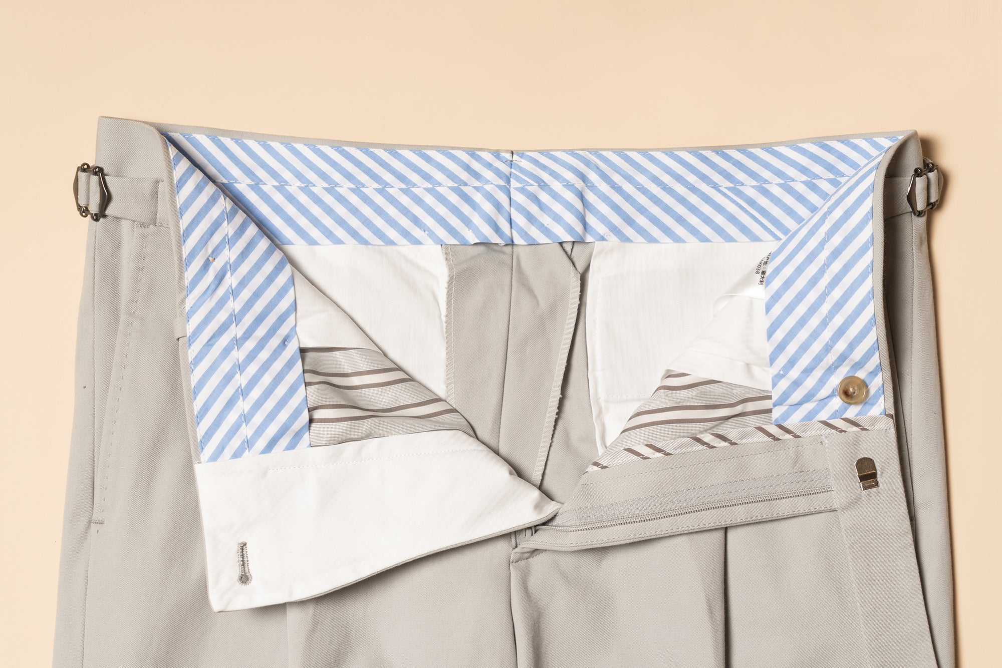 MTO Stone Grey Cotton Gabardine Suit