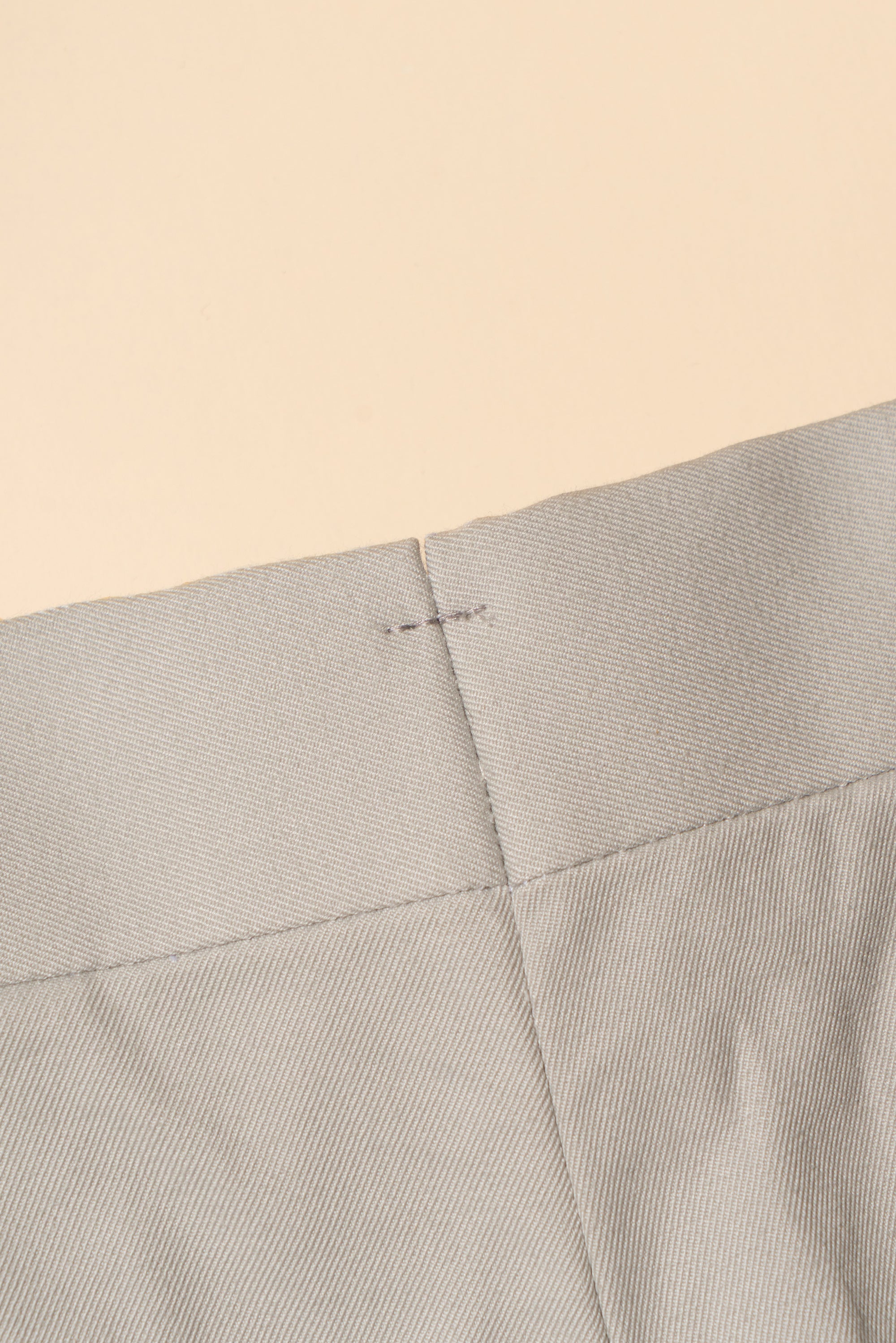 MTO Stone Grey Cotton Gabardine Suit