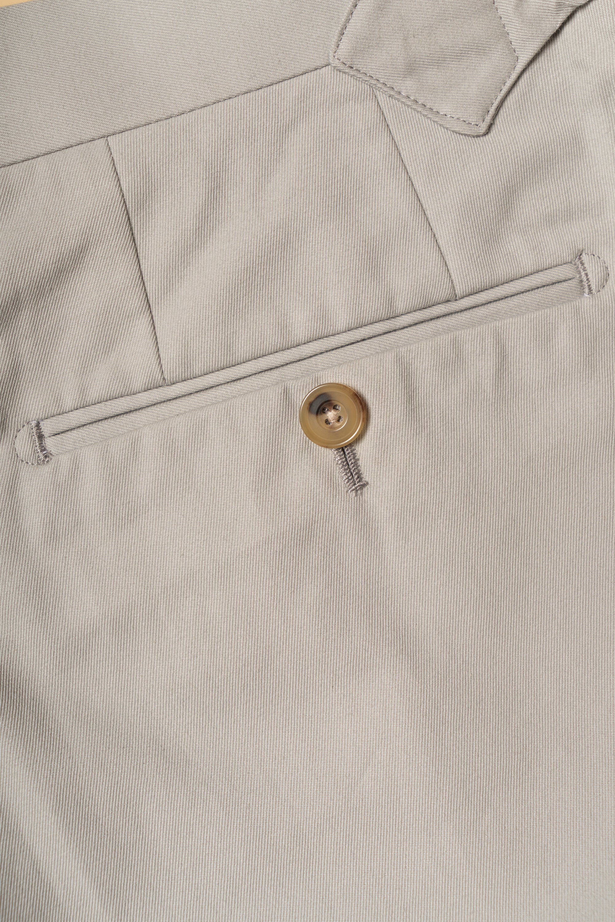 MTO Stone Grey Cotton Gabardine Suit