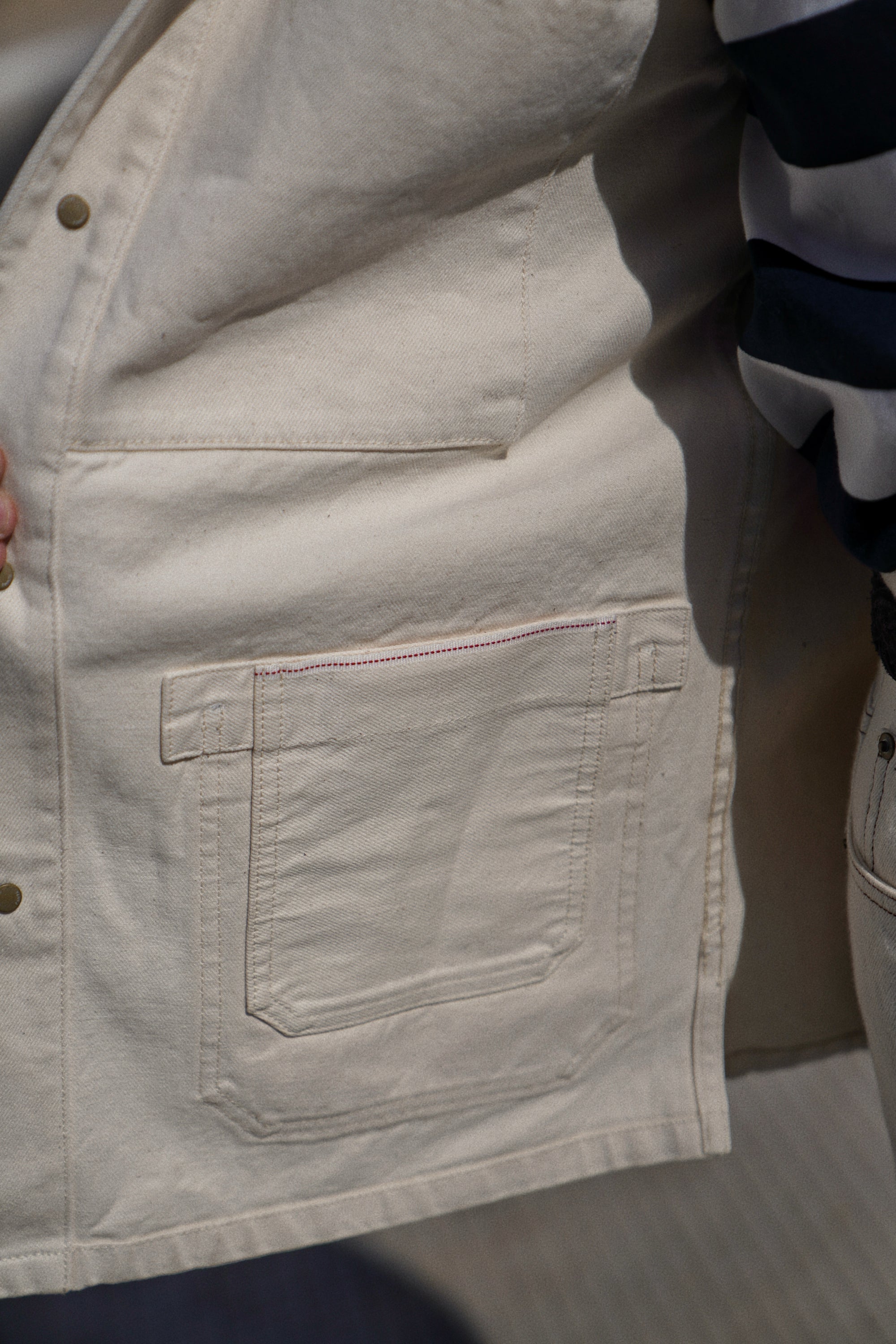 Undyed Pima Cotton Selvedge Chore Jacket #234