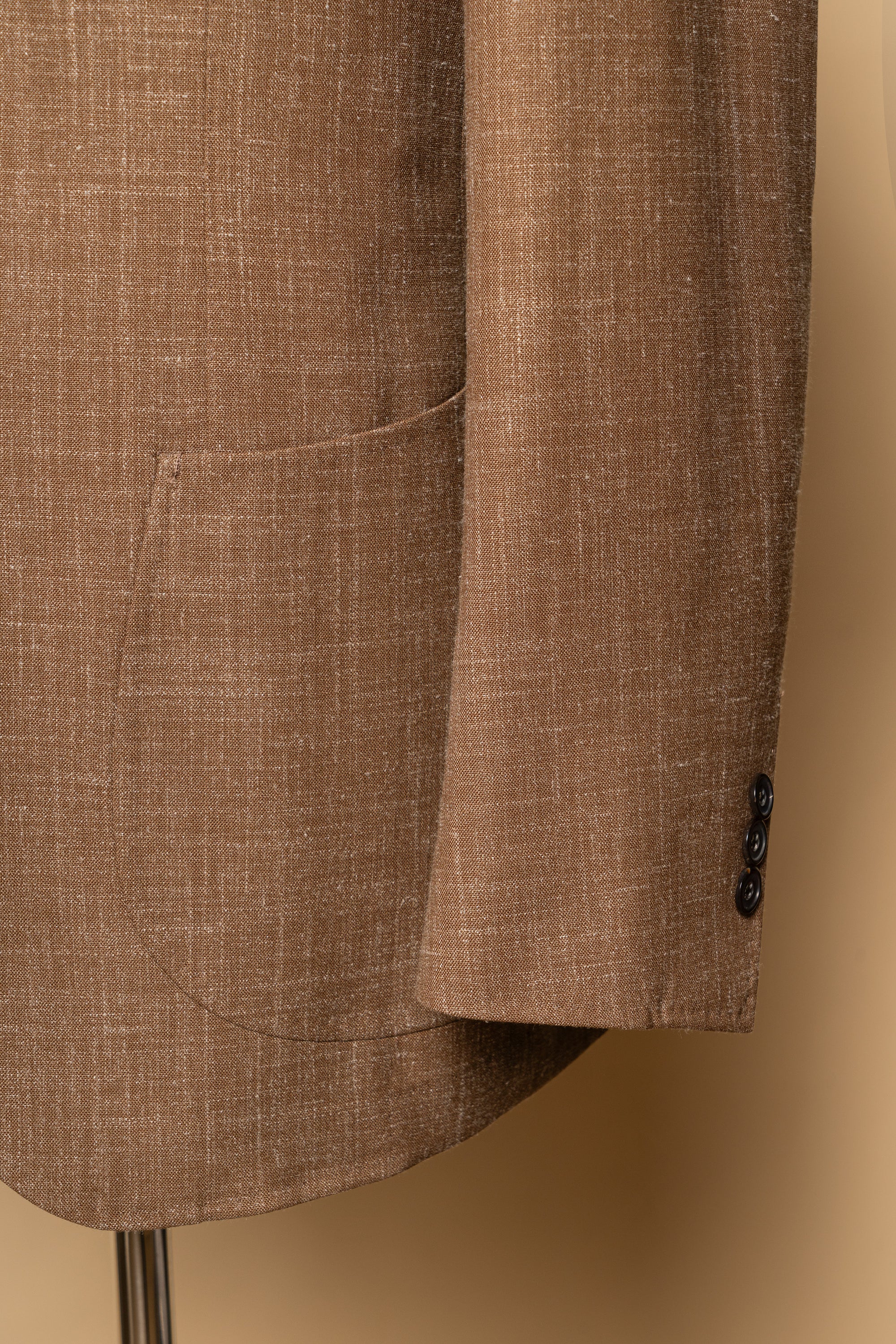MTO Tangerine Silk Linen Wool Jacket #766