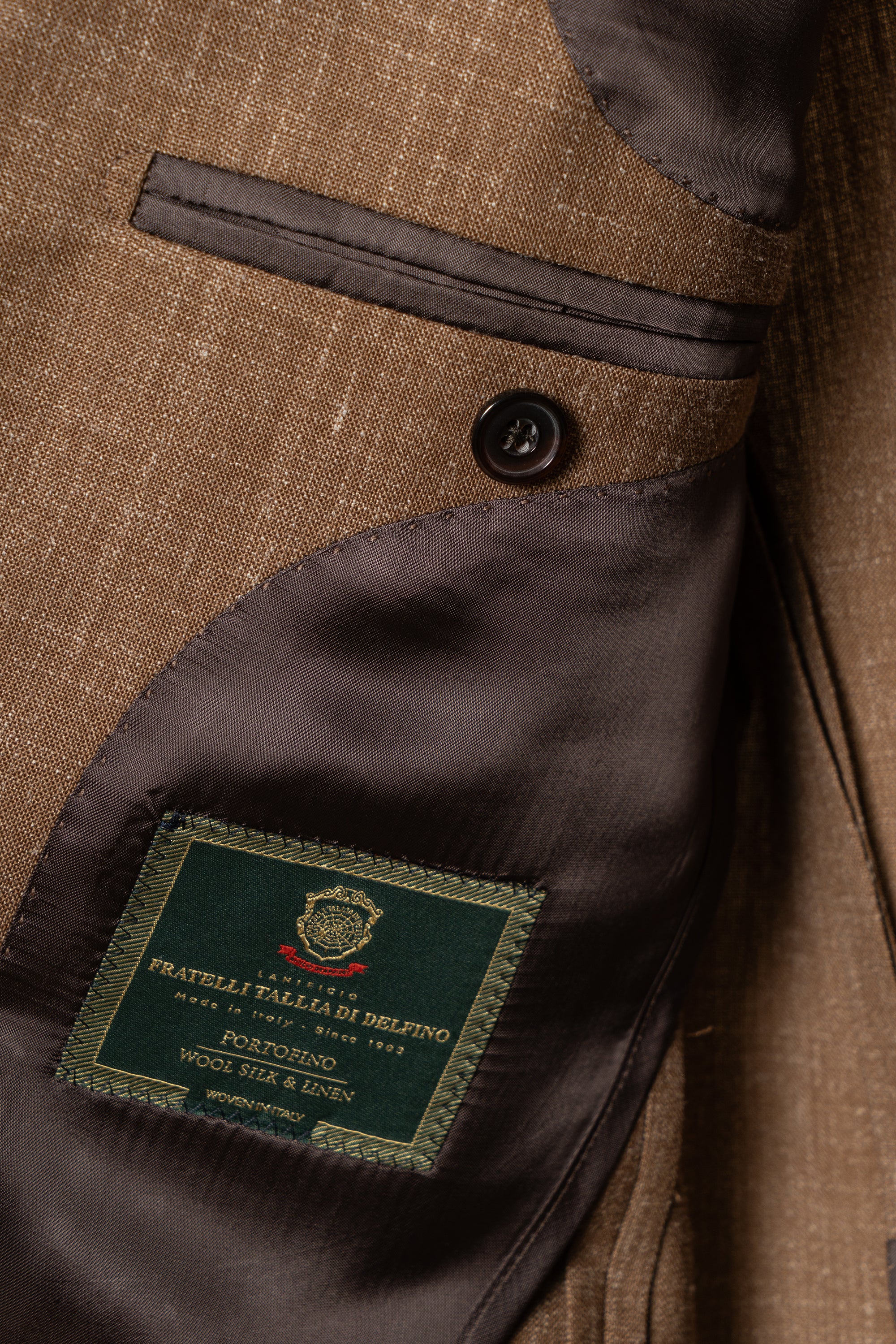 MTO Tangerine Silk Linen Wool Jacket #766