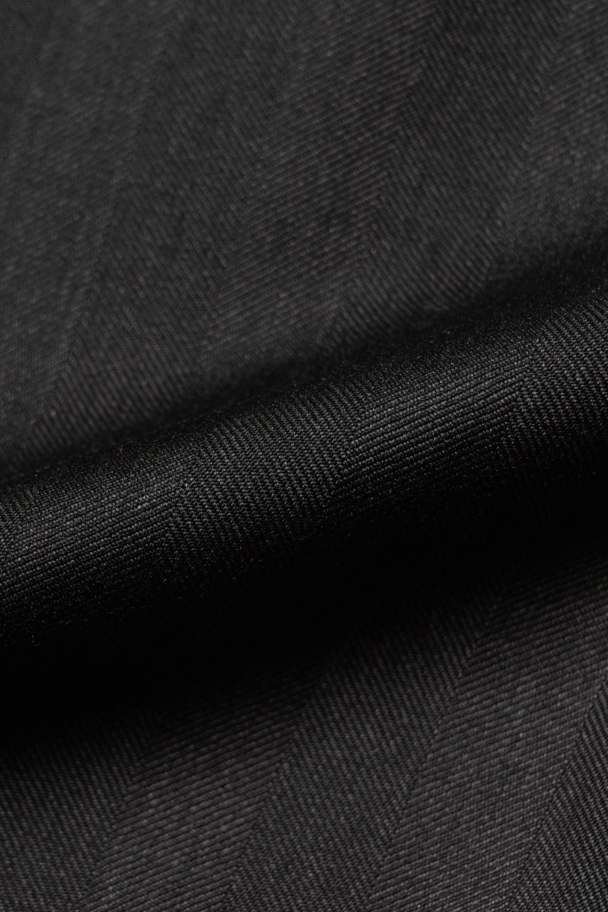 MTO Charcoal Herringbone 120s Wool Suit #746