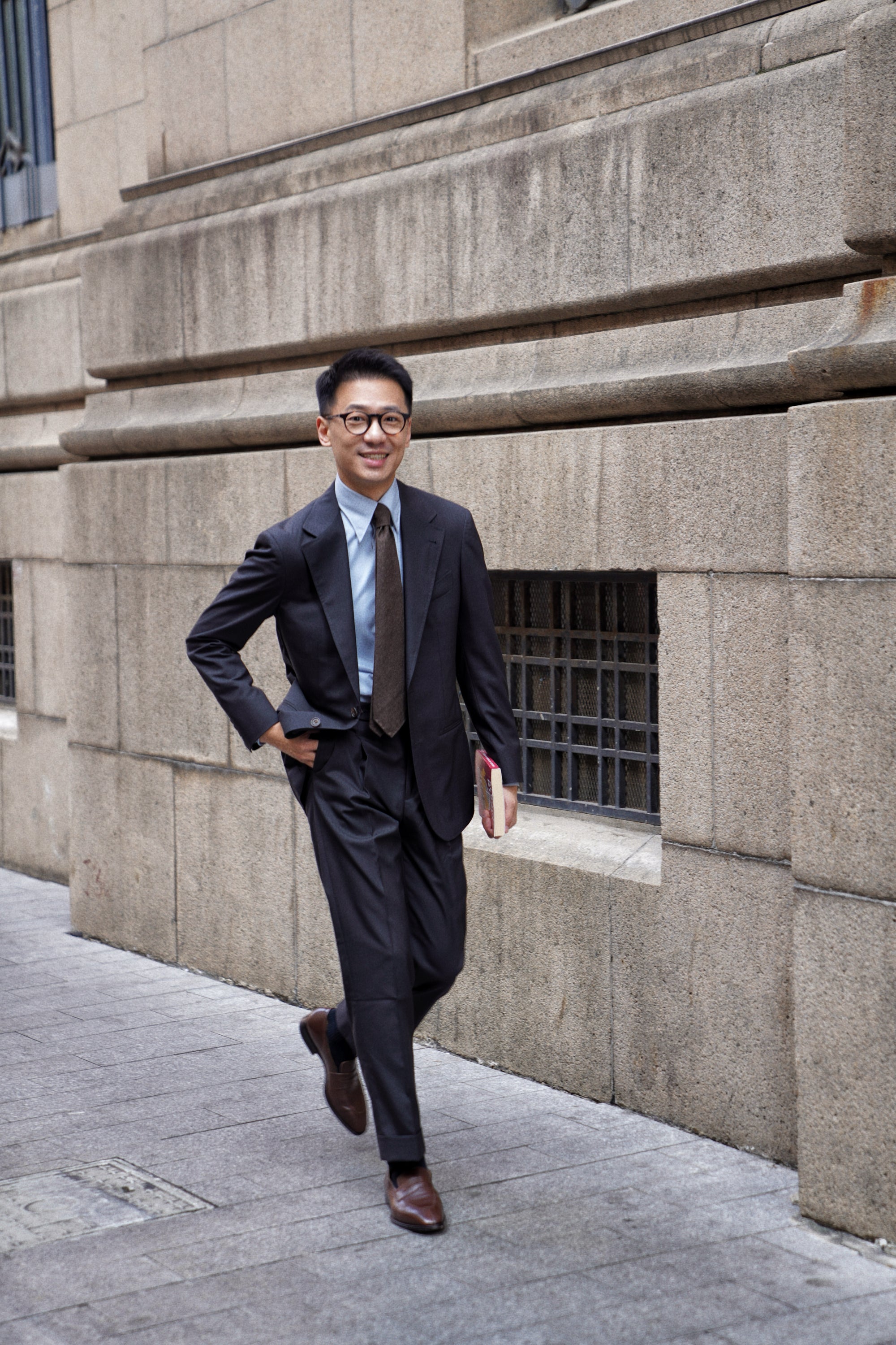 MTO Charcoal High Twist Suit #667