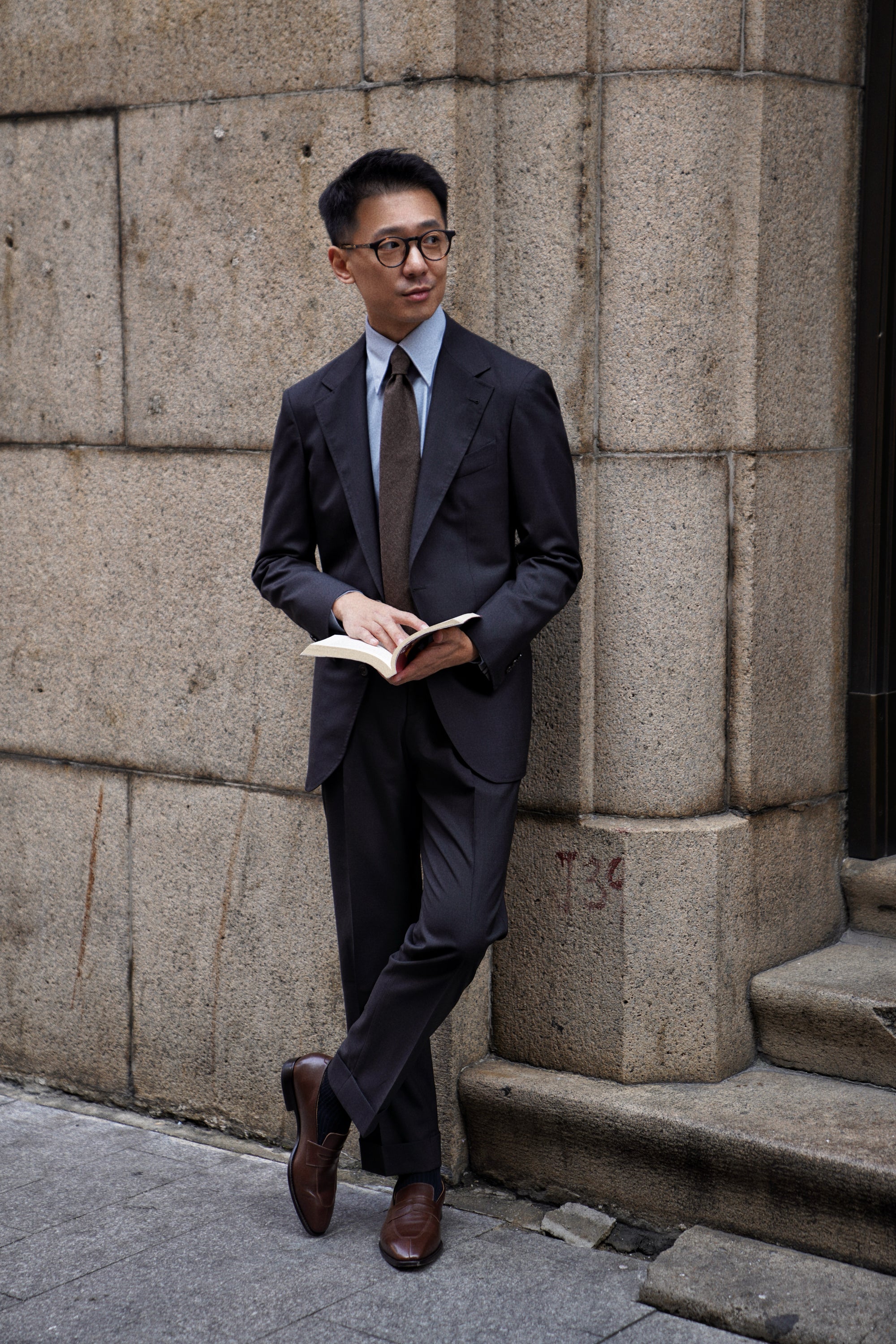 MTO Charcoal High Twist Suit #667