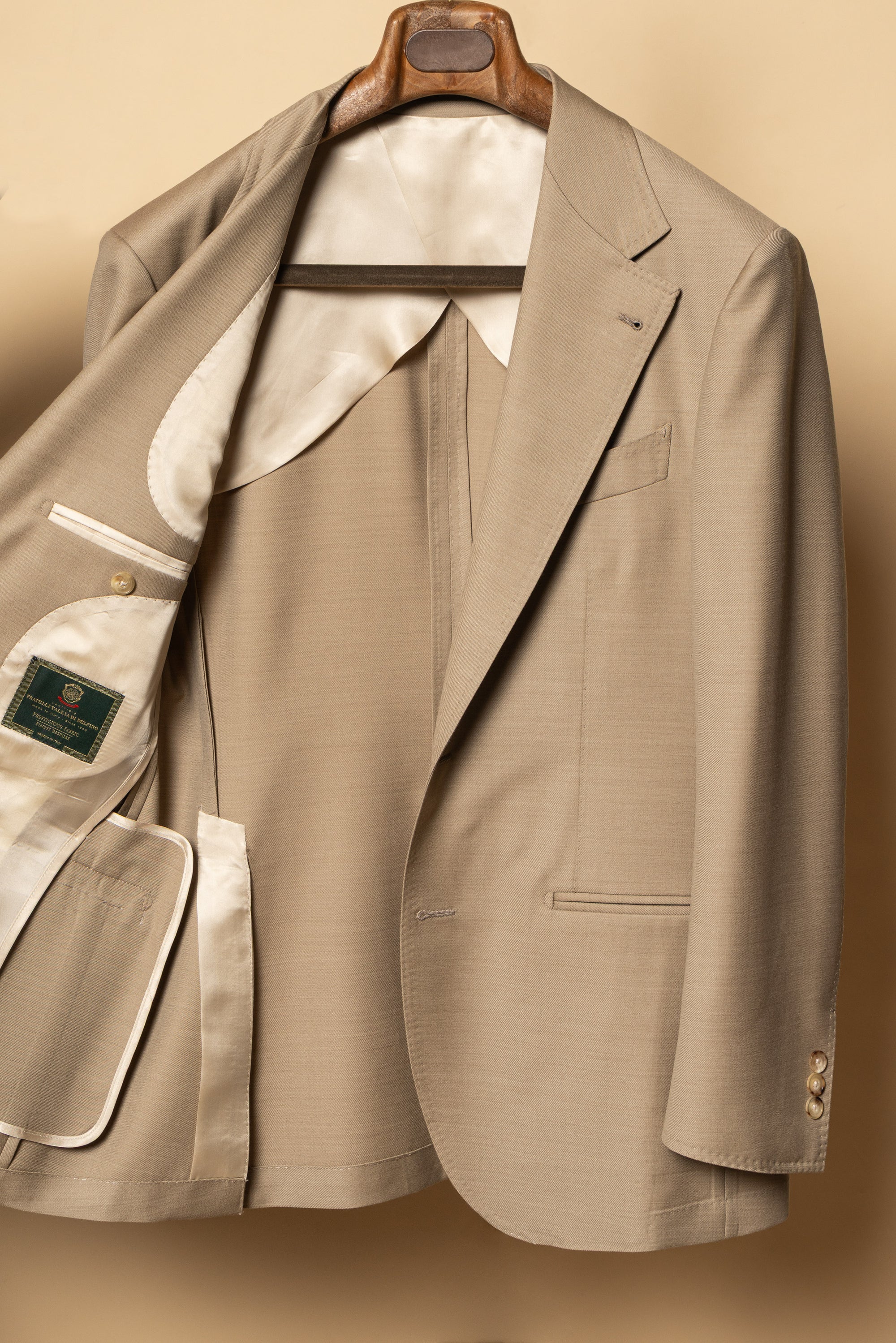 MTO Camel Twill 120s Wool Suit #748