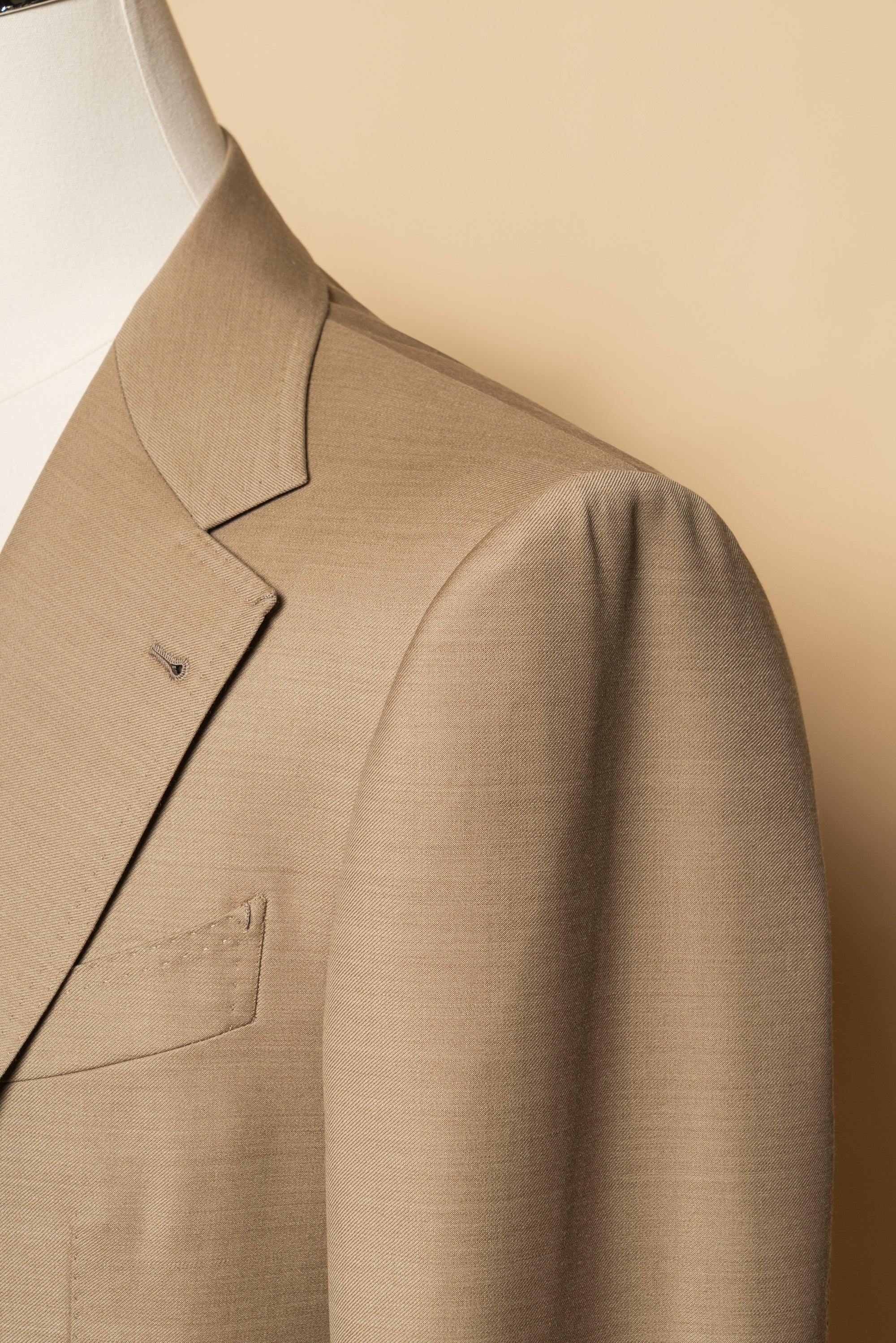 MTO Camel Twill 120s Wool Suit #748