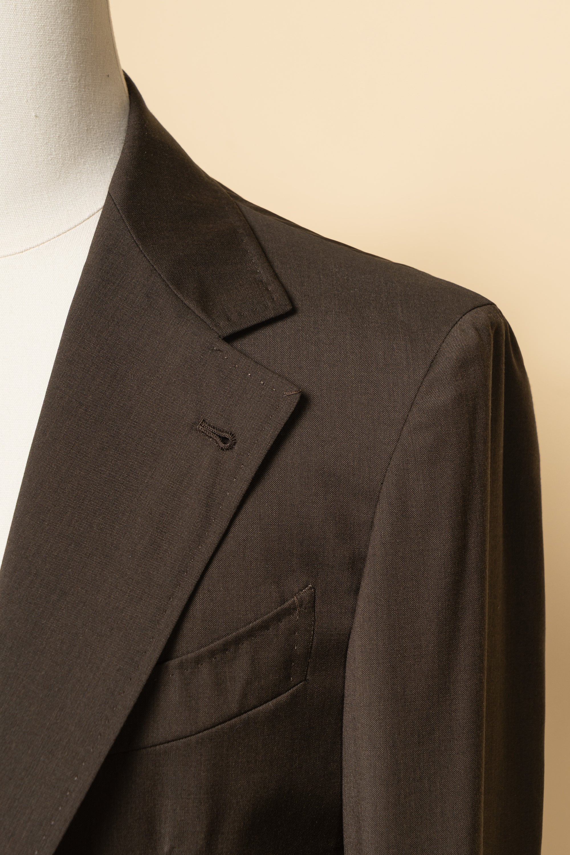 MTO Tobacco High Twist Suit (Vintage Scabal) #504