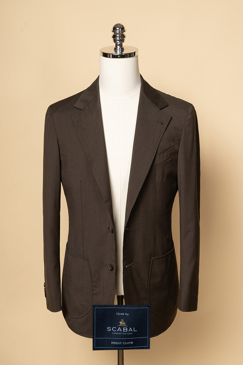 MTO Tobacco High Twist Suit (Vintage Scabal) #504