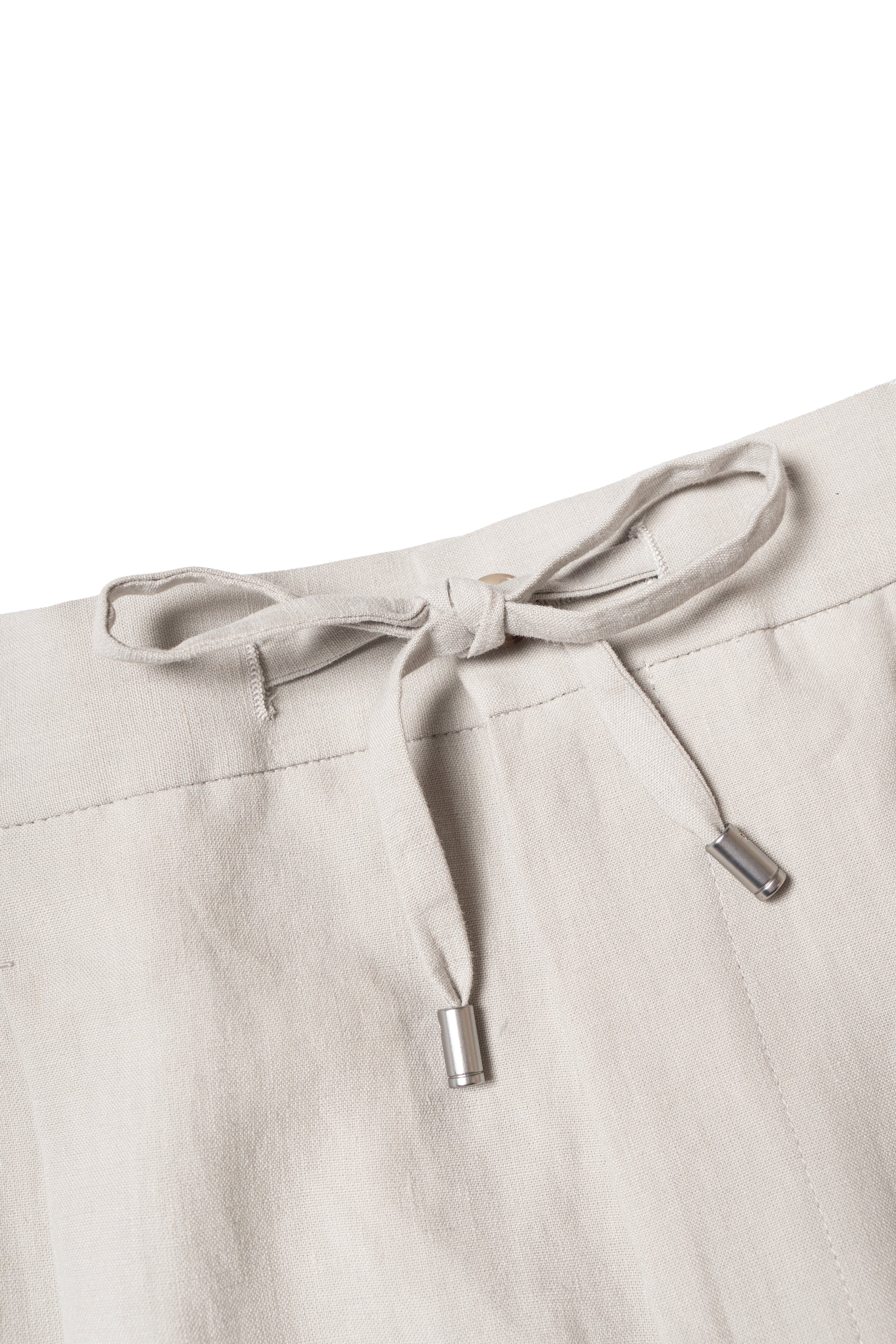 MTO Solbiati Art Du Lin Linen Drawstring Trousers
