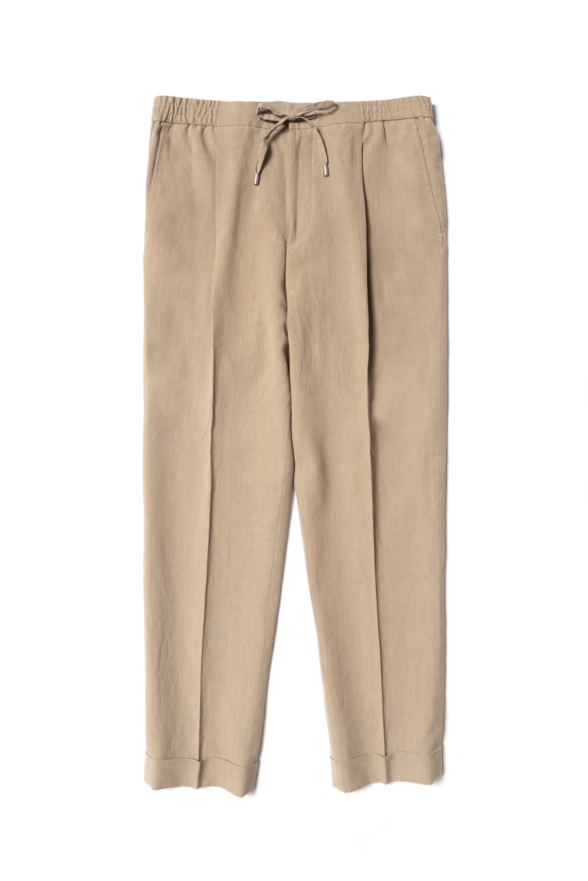 MTO Solbiati Art Du Lin Linen Drawstring Trousers