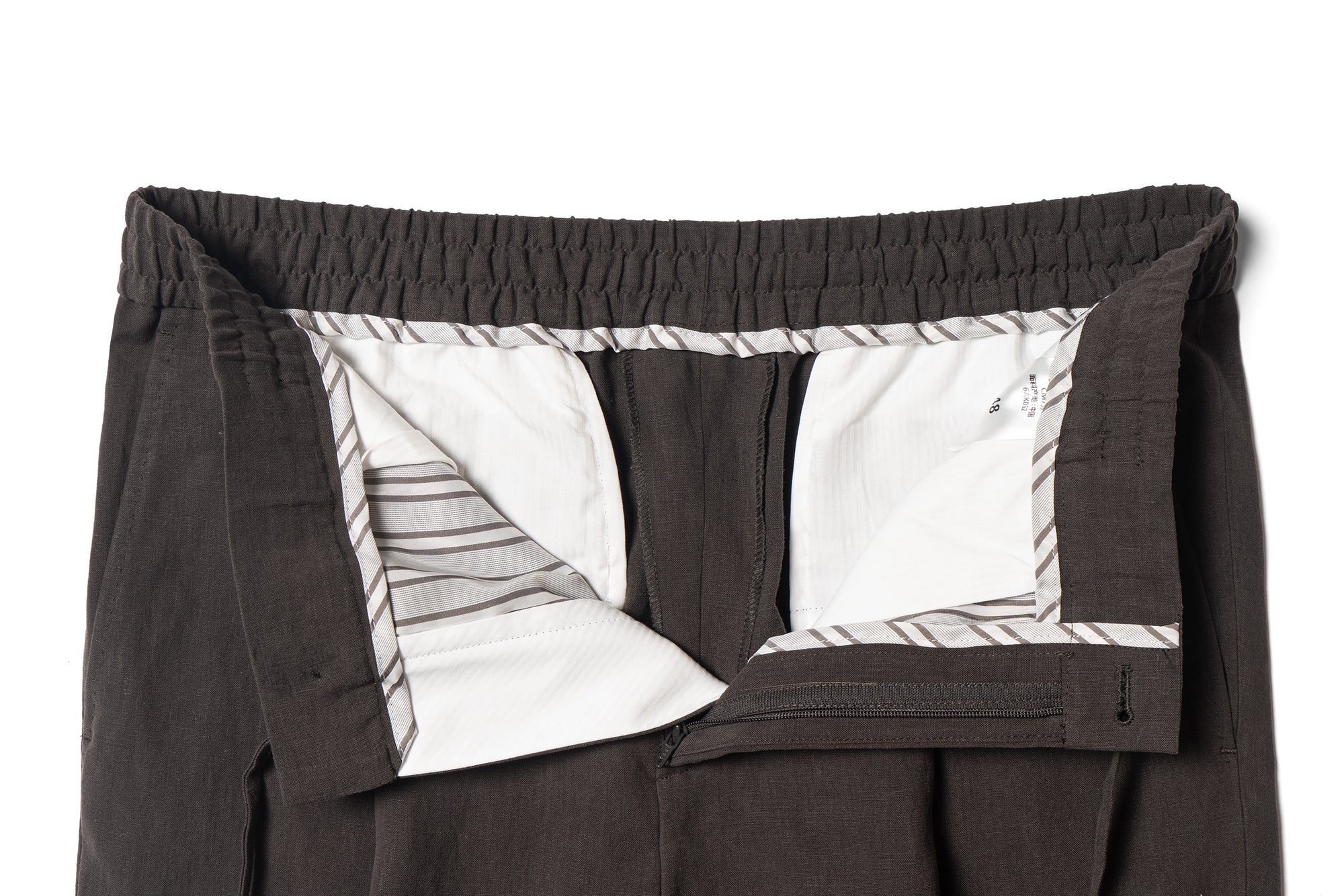 MTO Solbiati Art Du Lin Linen Drawstring Trousers