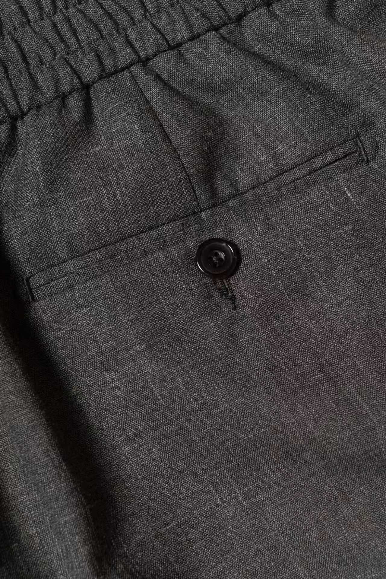 Silk Linen Wool Drawstring Trousers #733 #735 #737