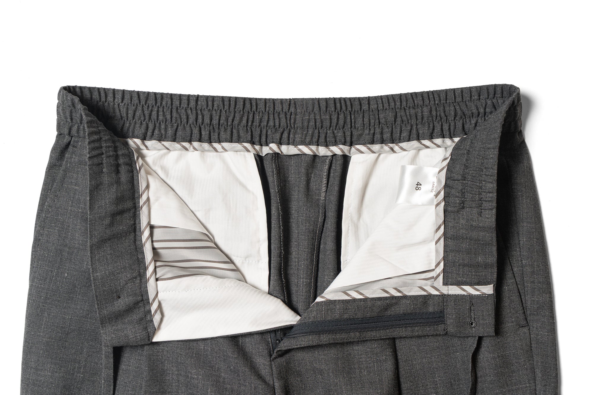 Silk Linen Wool Drawstring Trousers #733 #735 #737