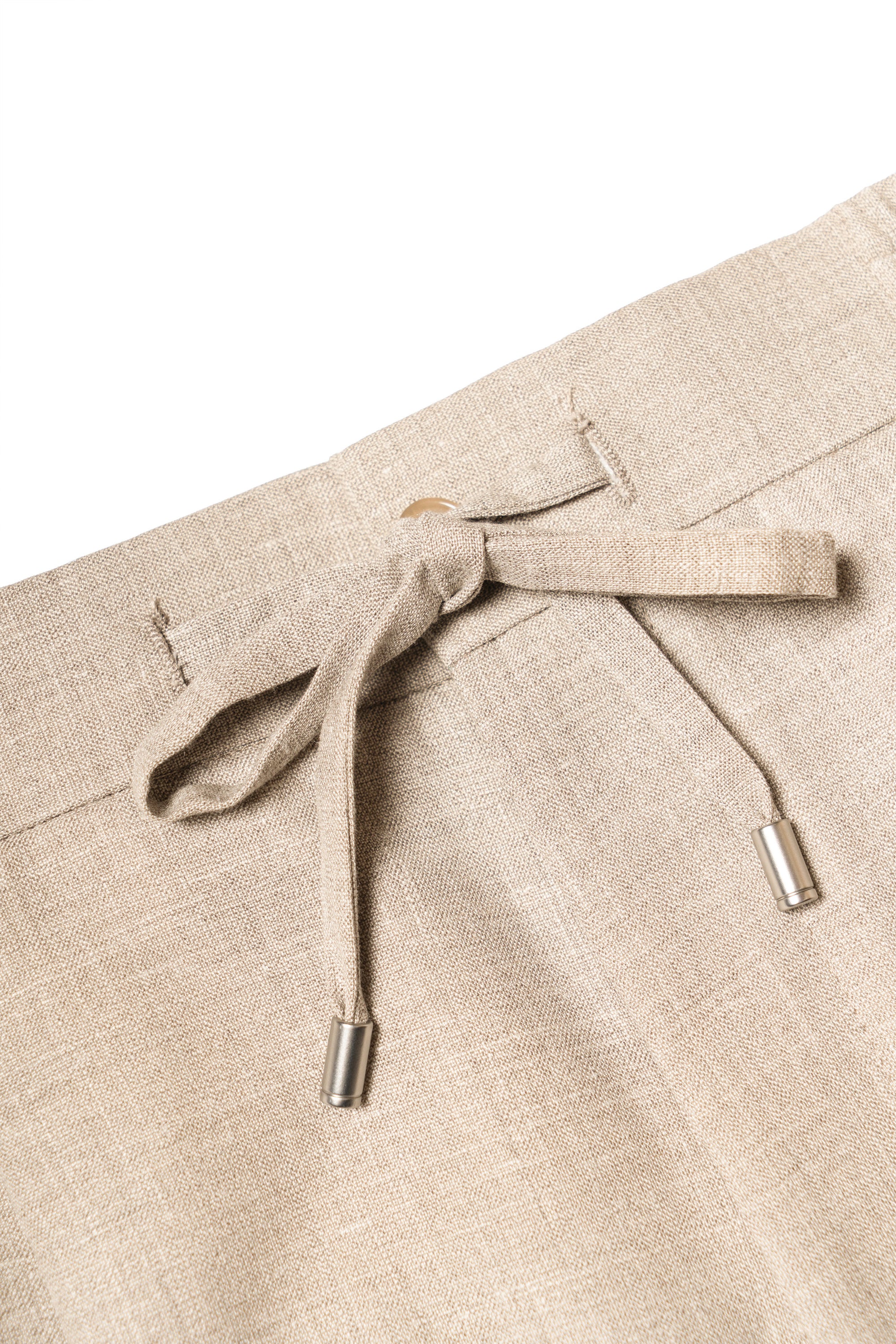 Silk Linen Wool Drawstring Trousers #733 #735 #737