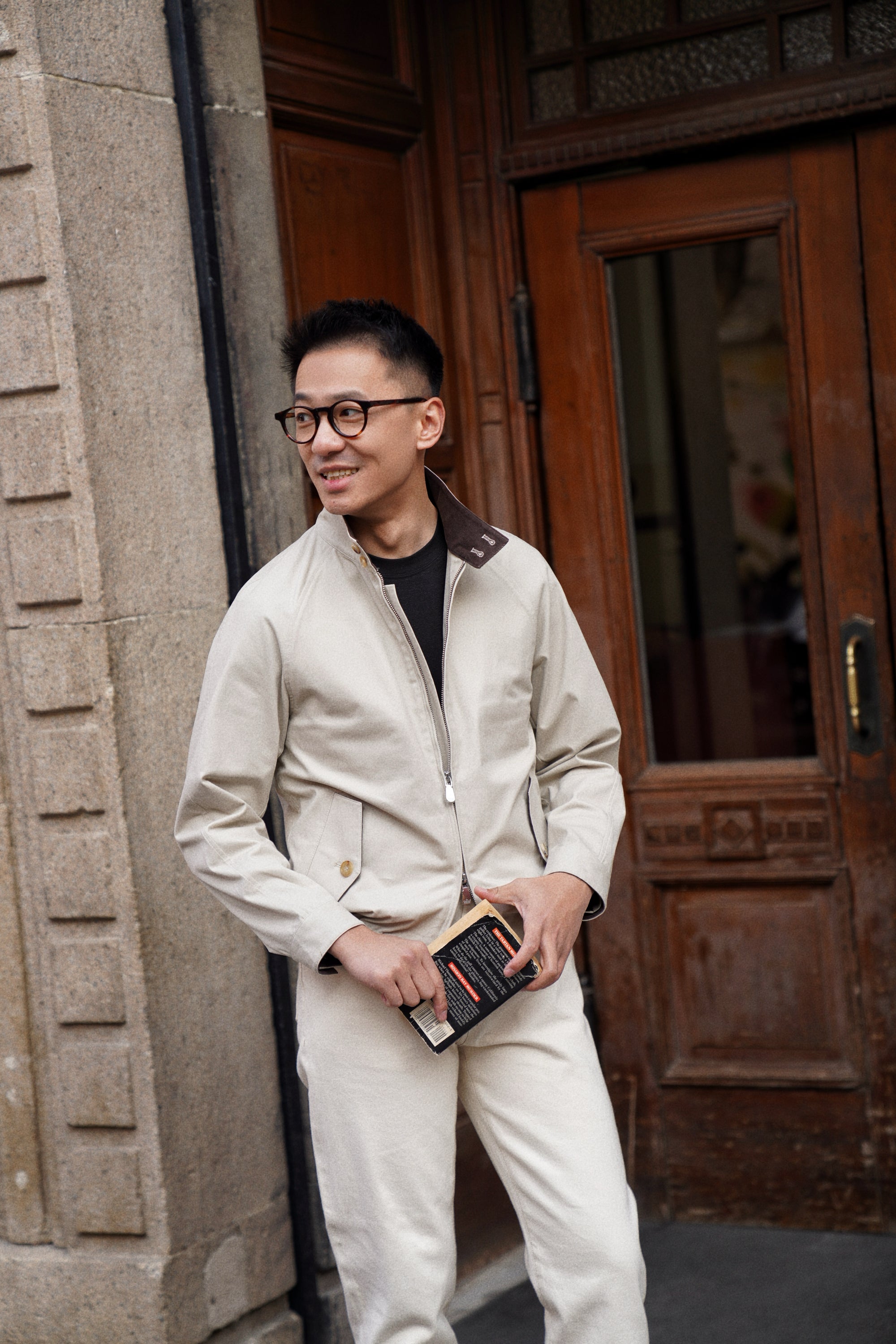 Beige Cotton Blending G9 Jacket #242