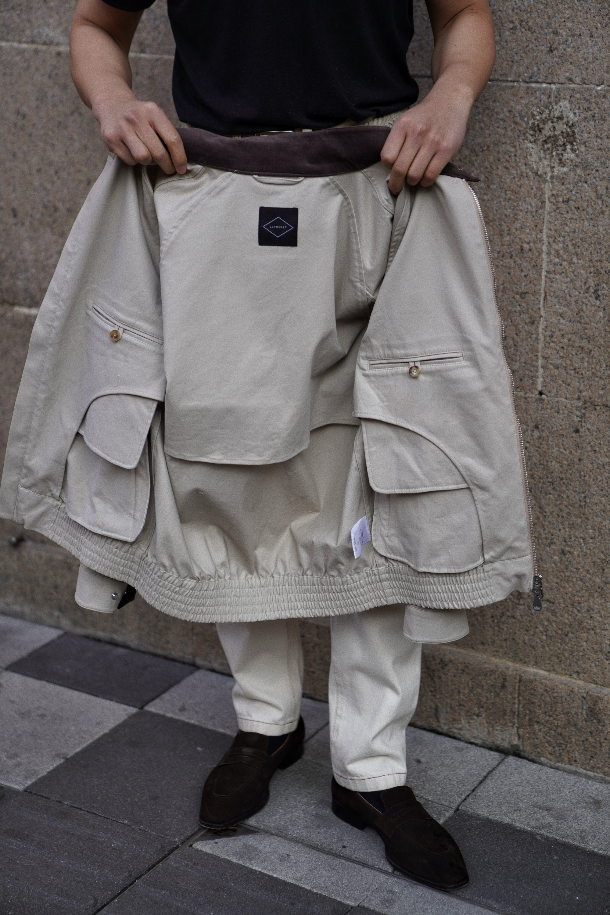 Beige Cotton Blending G9 Jacket #242