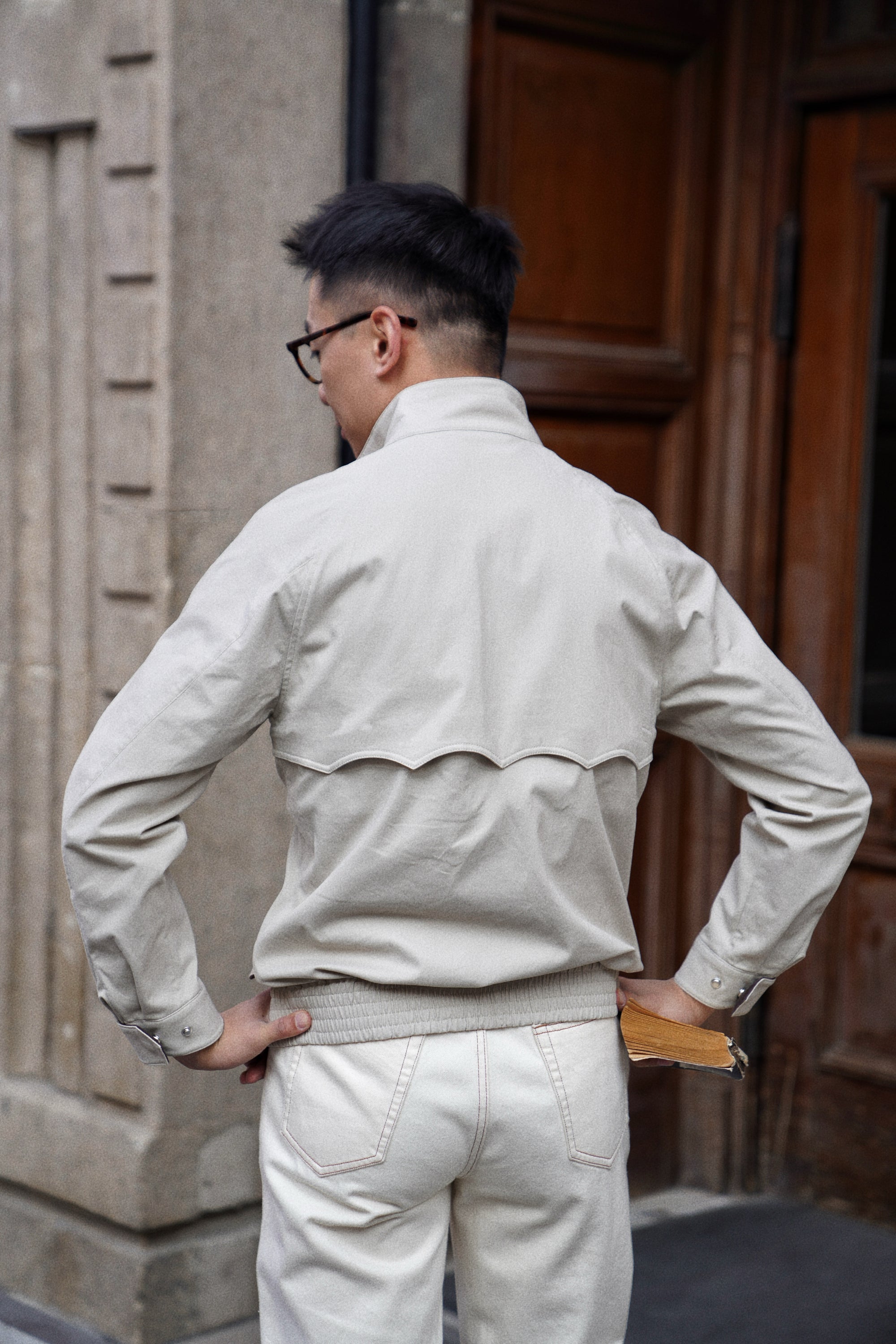 Beige Cotton Blending G9 Jacket #242