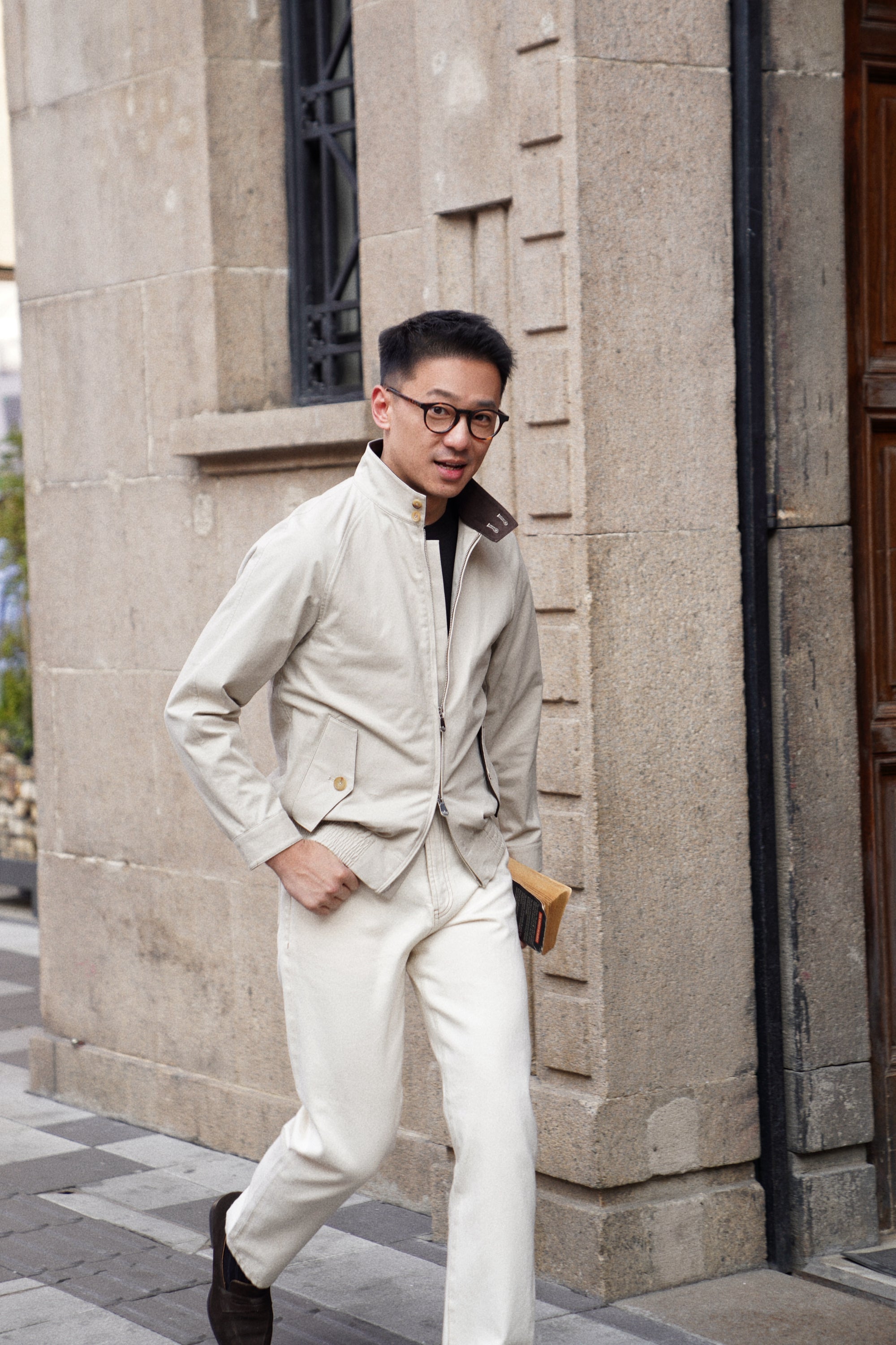 Beige Cotton Blending G9 Jacket #242