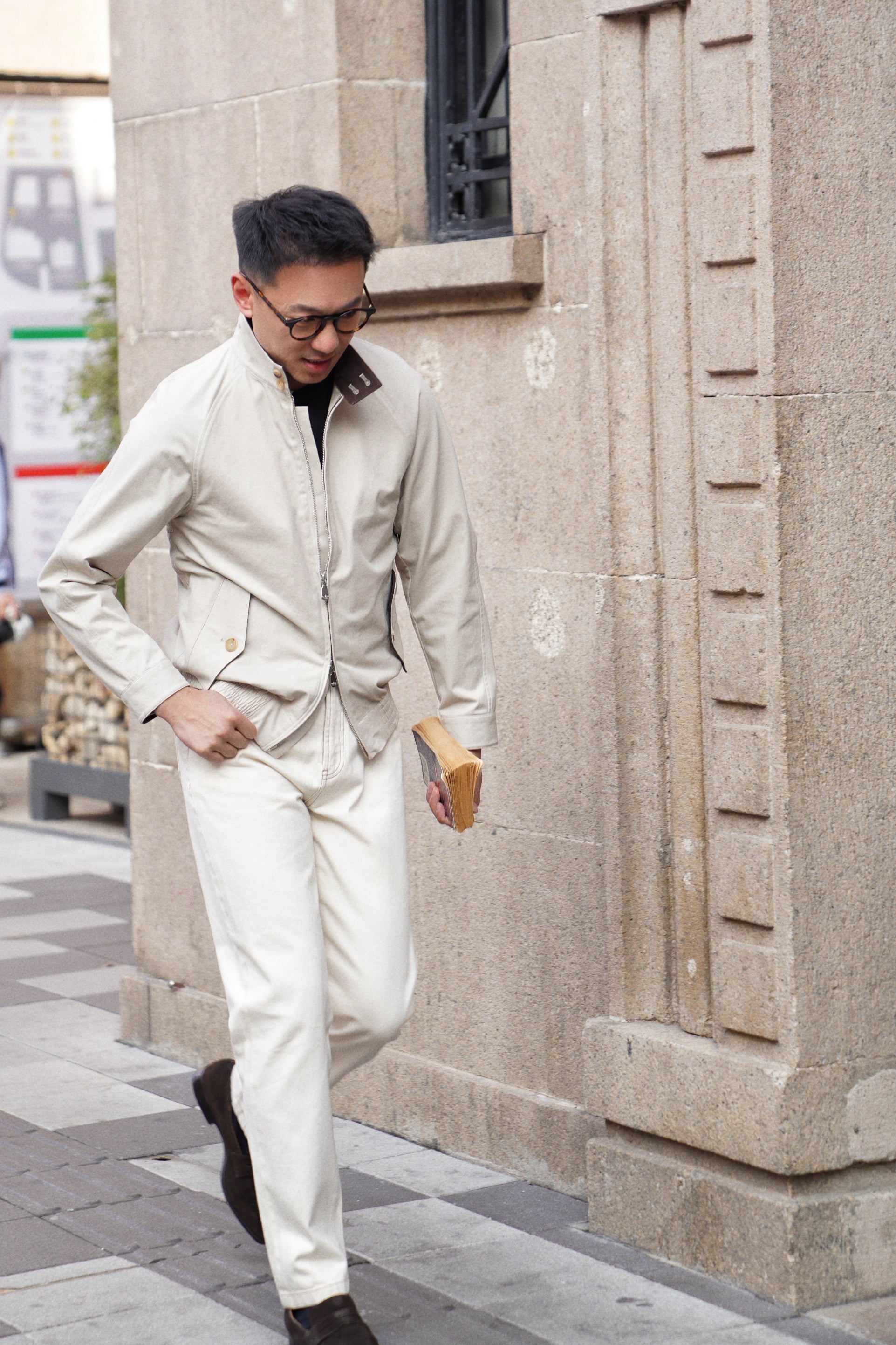 Beige Cotton Blending G9 Jacket #242